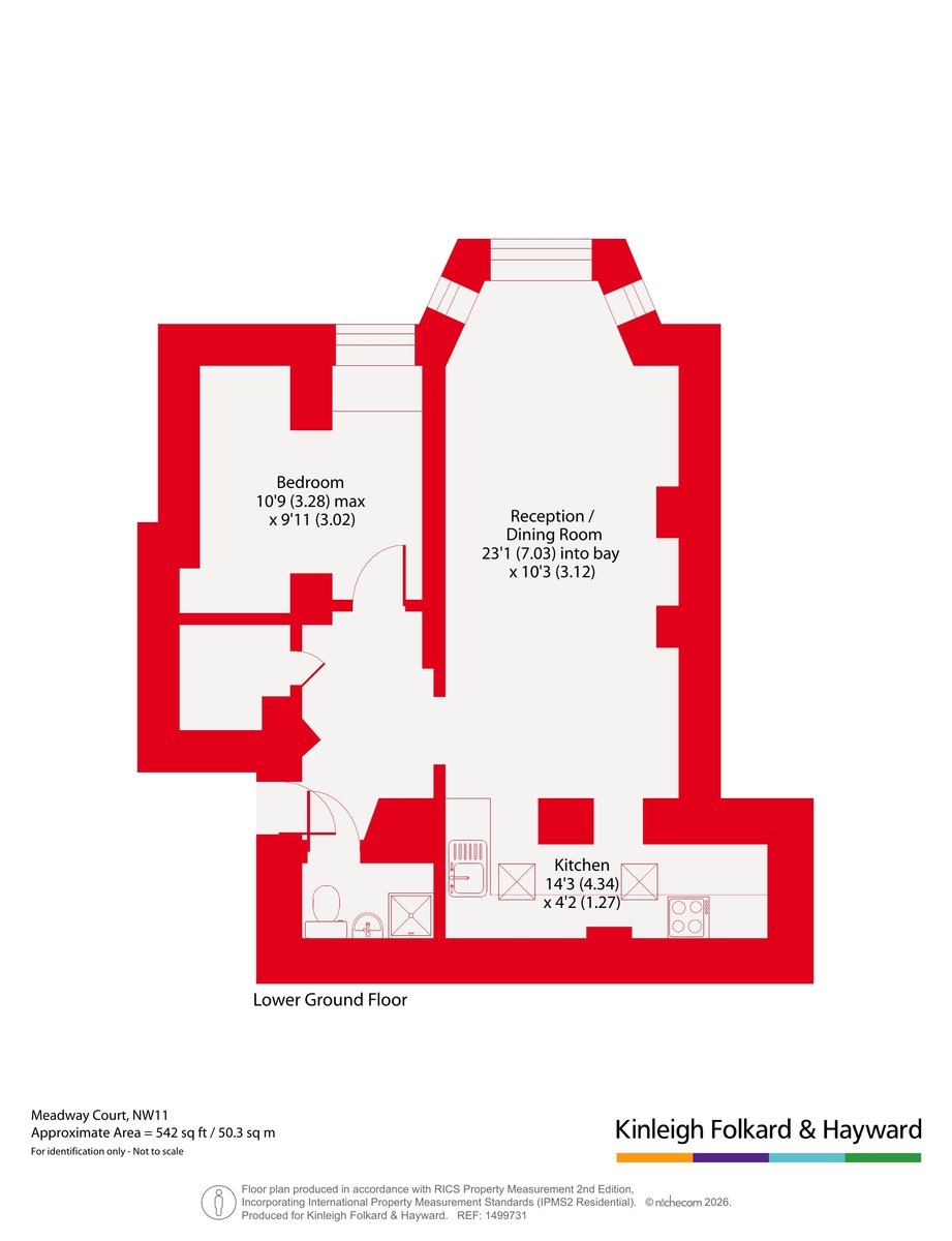 1A,, Meadway Court, London floorplan