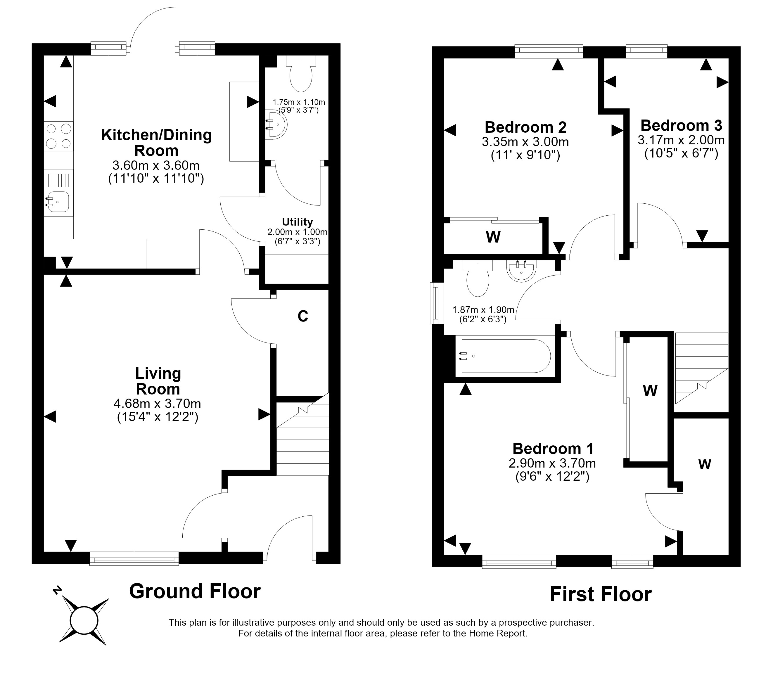 Cleugh Rise, Wallyford floorplan