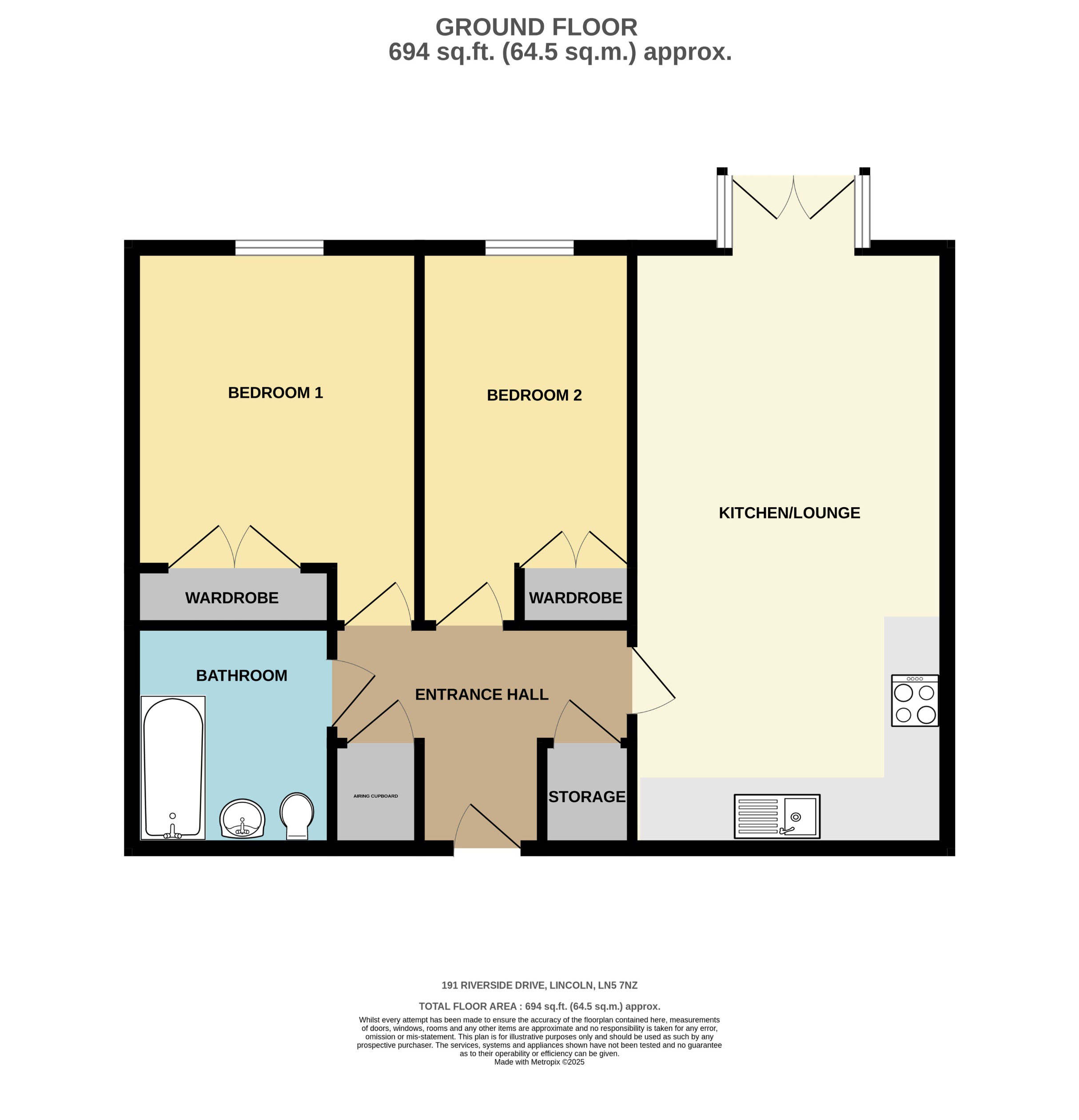 191, Riverside Drive, Lincoln floorplan