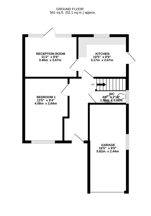 Room 1, 115, Spring Rise, Egham floorplan