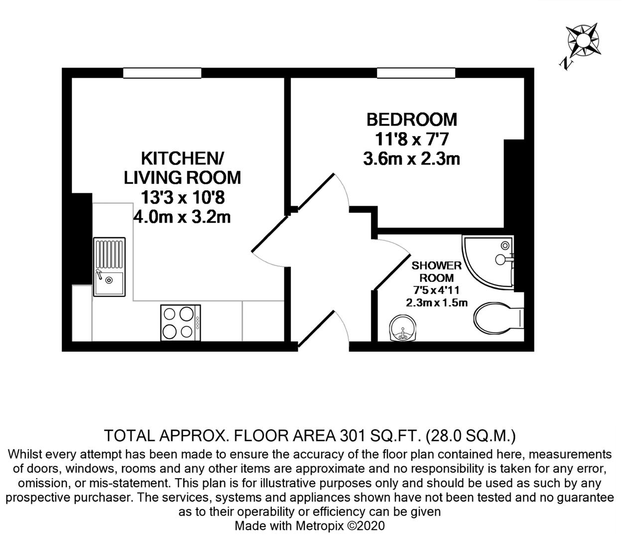 Flat 2, 245 Cemetery Road, Sharrow floorplan