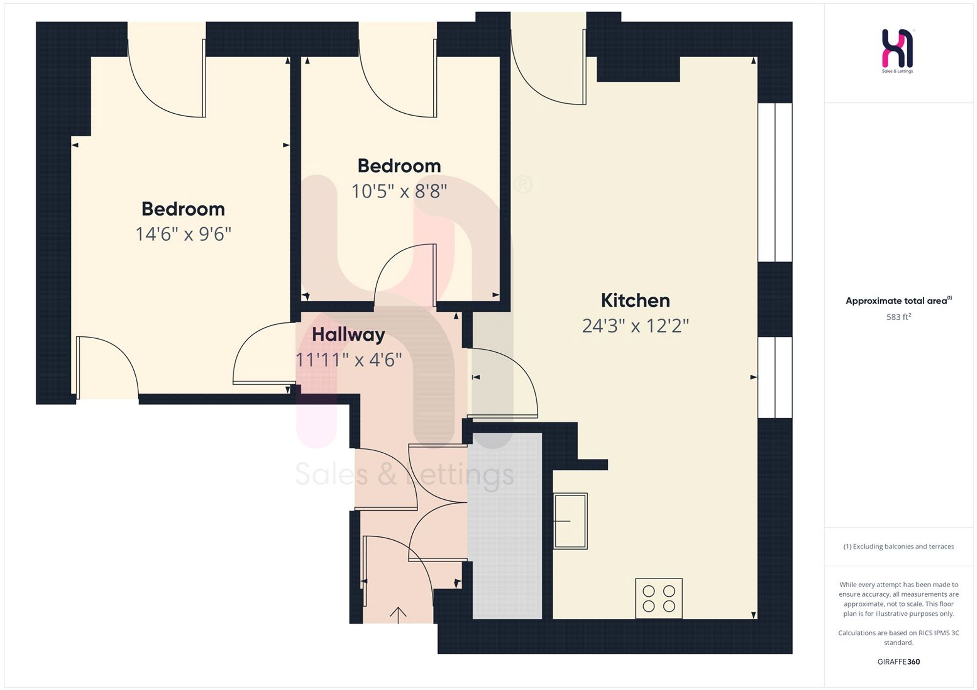 1804D Media City, Michigan Point Tower D, Salford floorplan