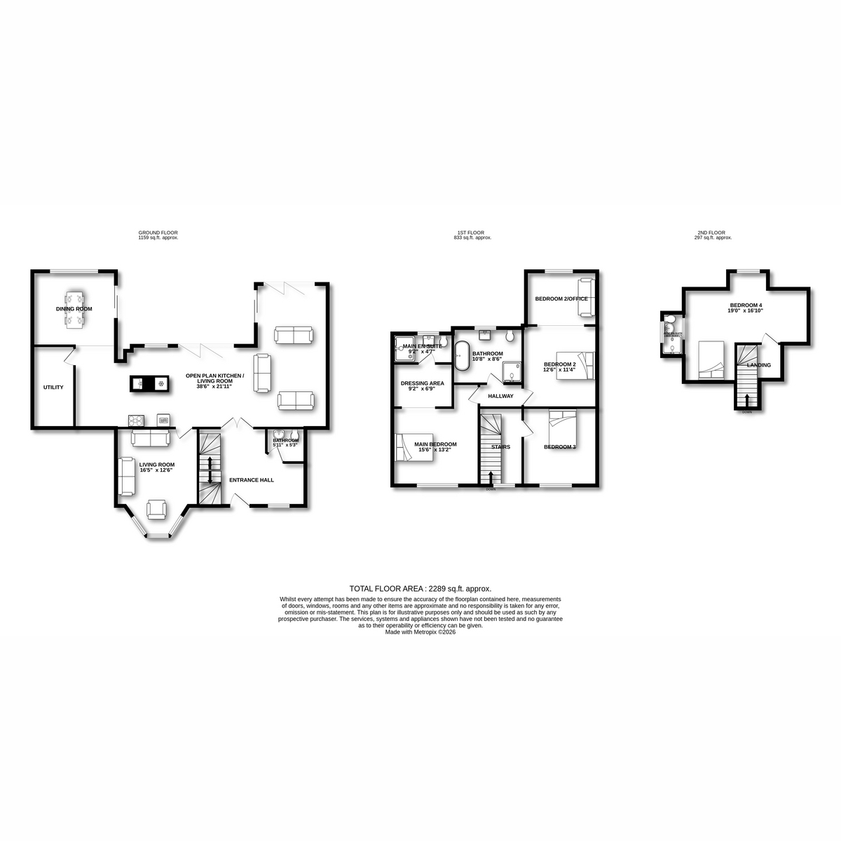 36, Woodlands Park, Leigh-on-sea floorplan