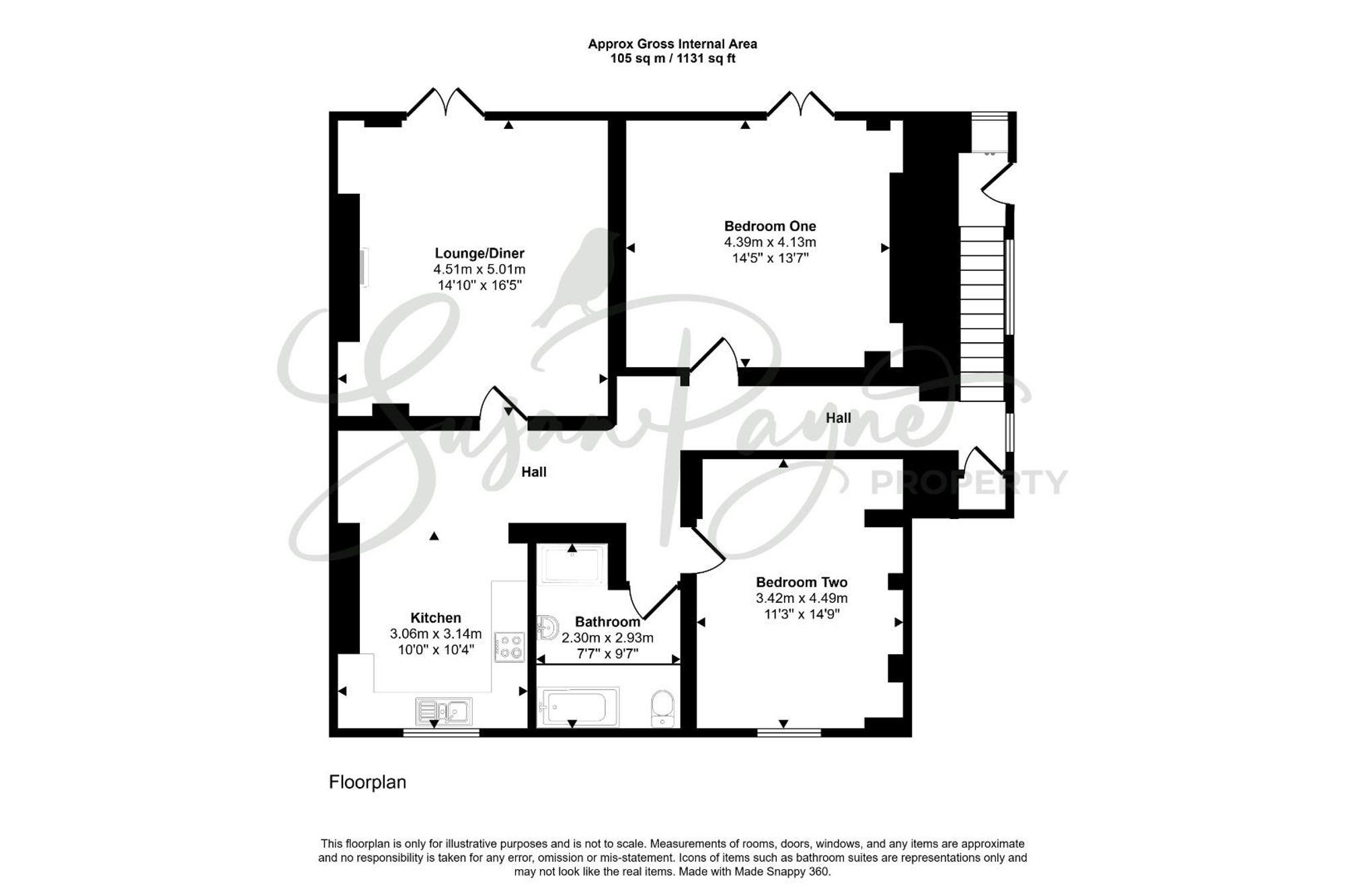 Flat A, Yarborough Augusta Road, Ryde floorplan