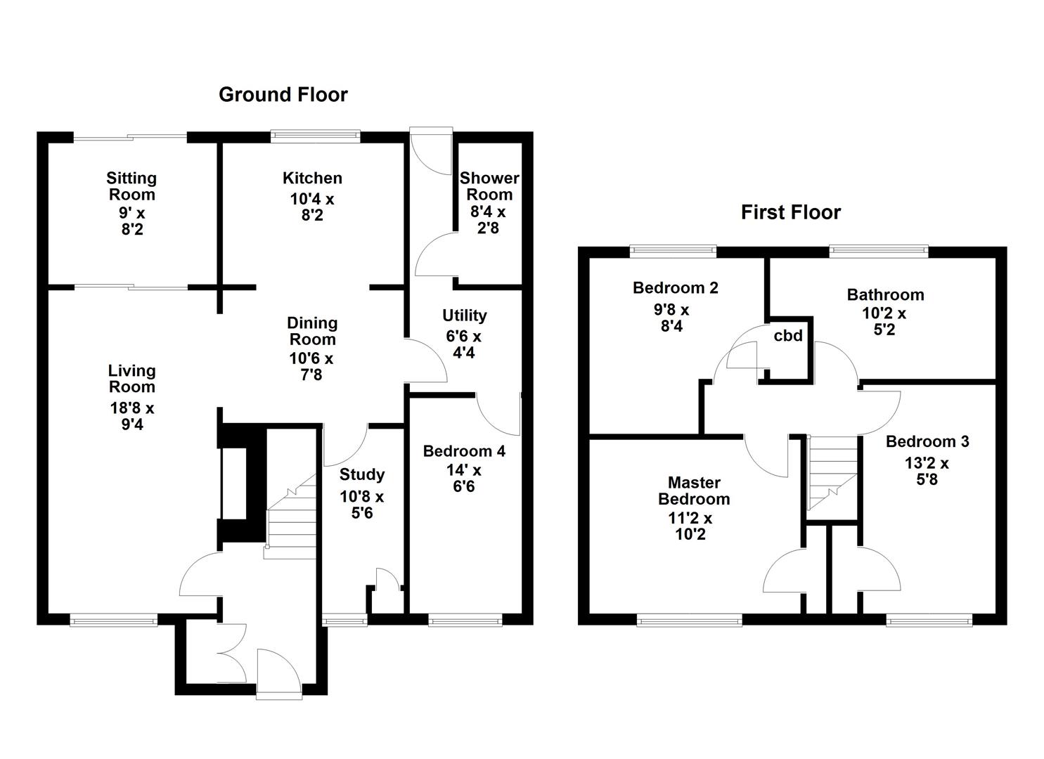 54, York Road, Corby floorplan