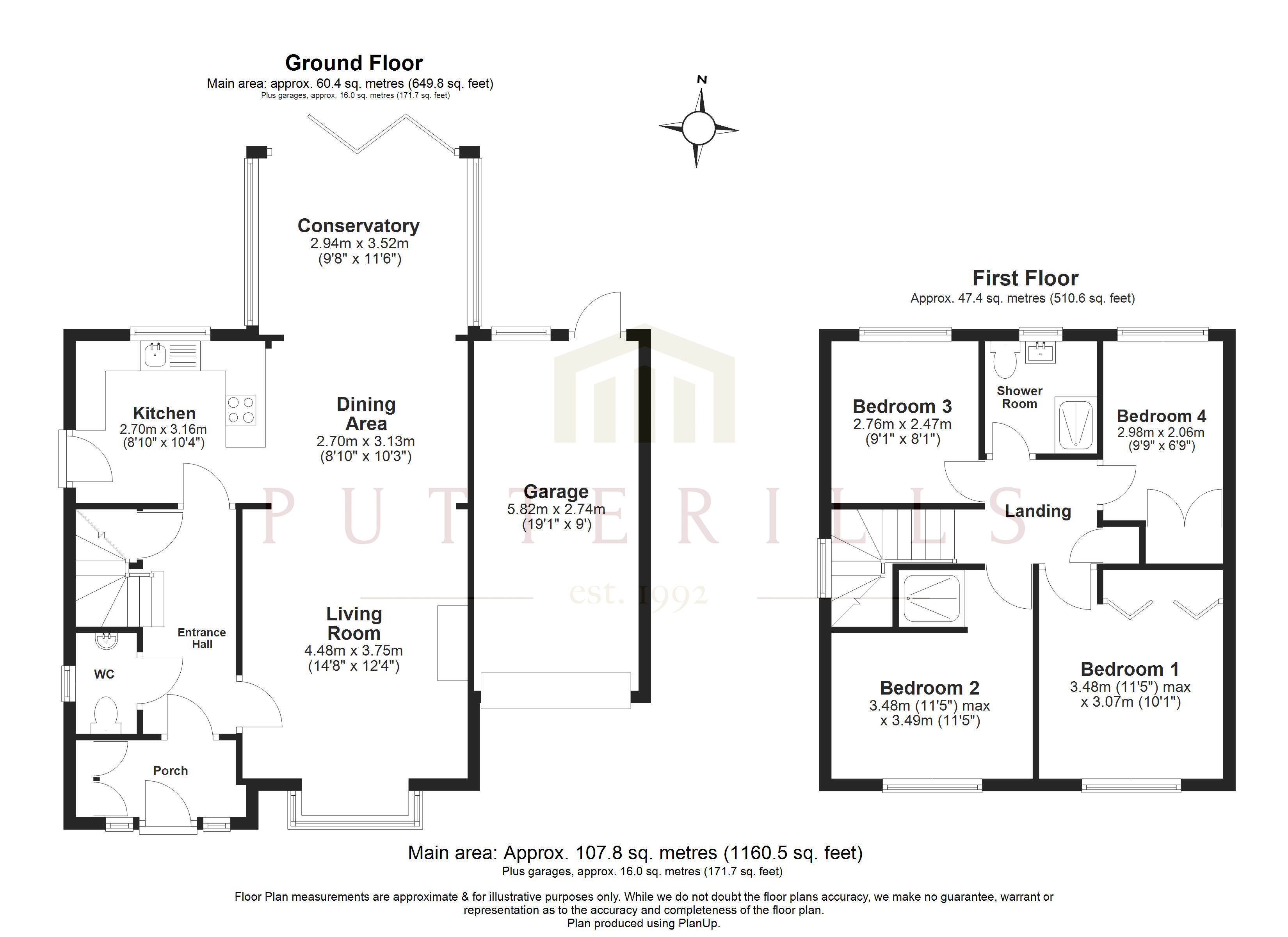 9, Trafford Close, Hertfordshire floorplan