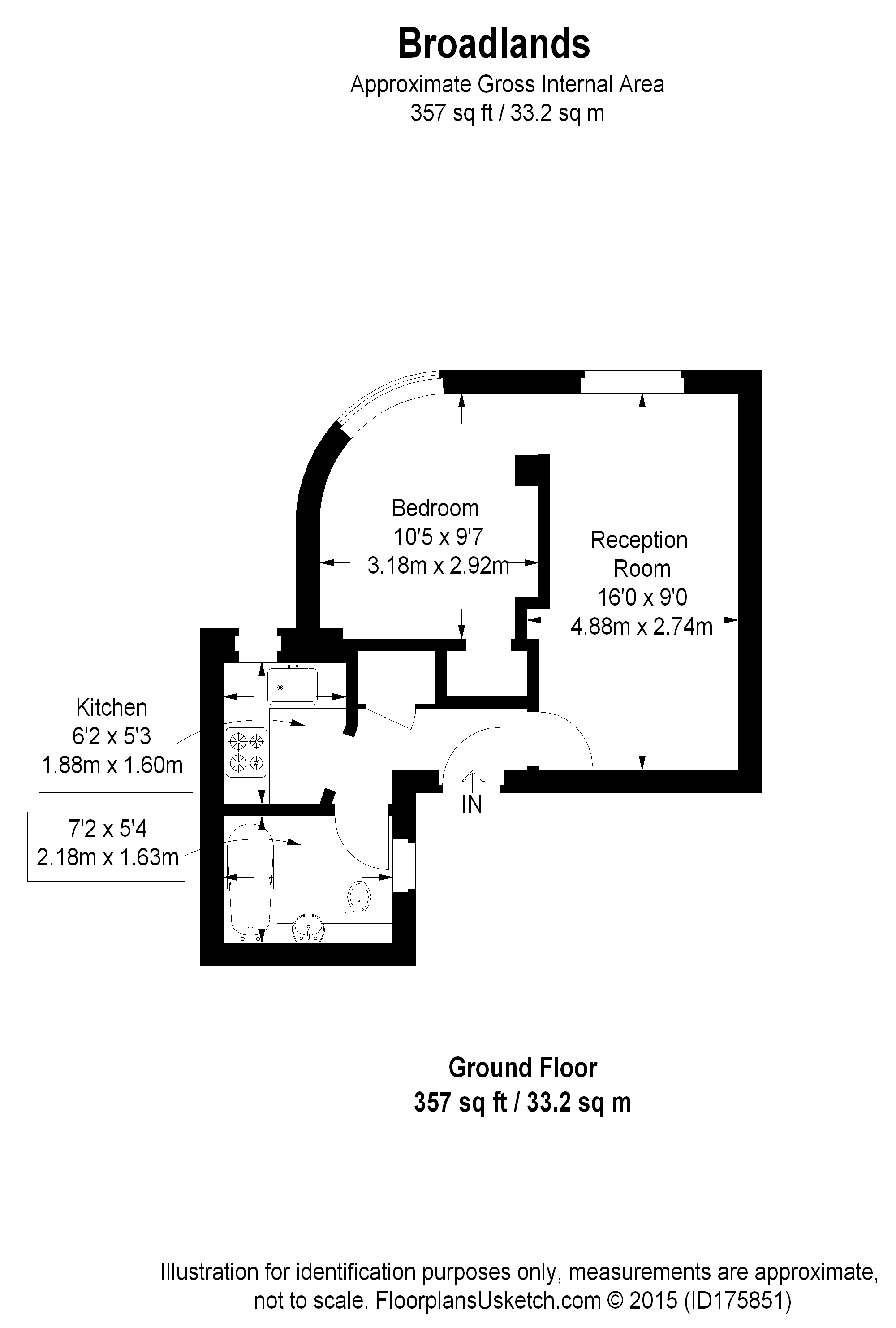 1 Bedrooms Flat to rent in North Hill, London N6