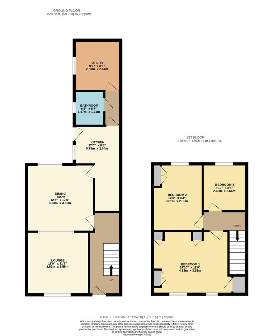 63, Victoria Road, Barnetby floorplan