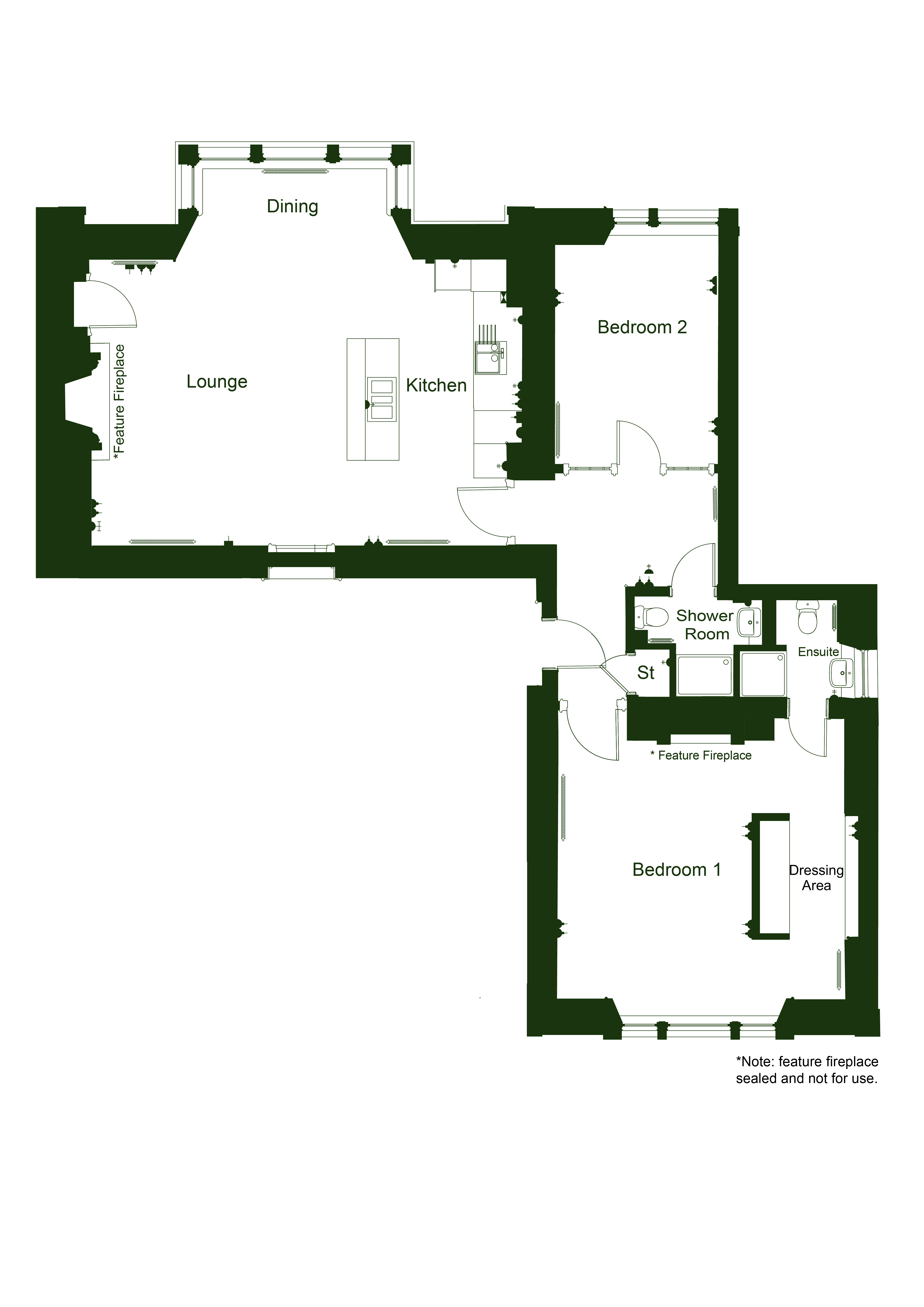 Drummond Hill-Plot 2 (The Lewisian),, Drummond Hill, Highland floorplan