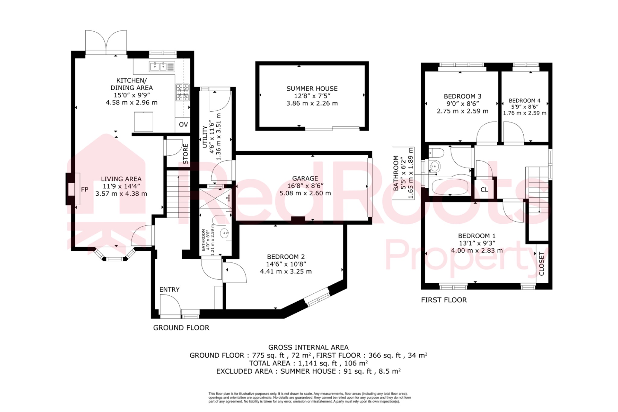 4 Paddock Close, Doncaster, South Yorkshire floorplan
