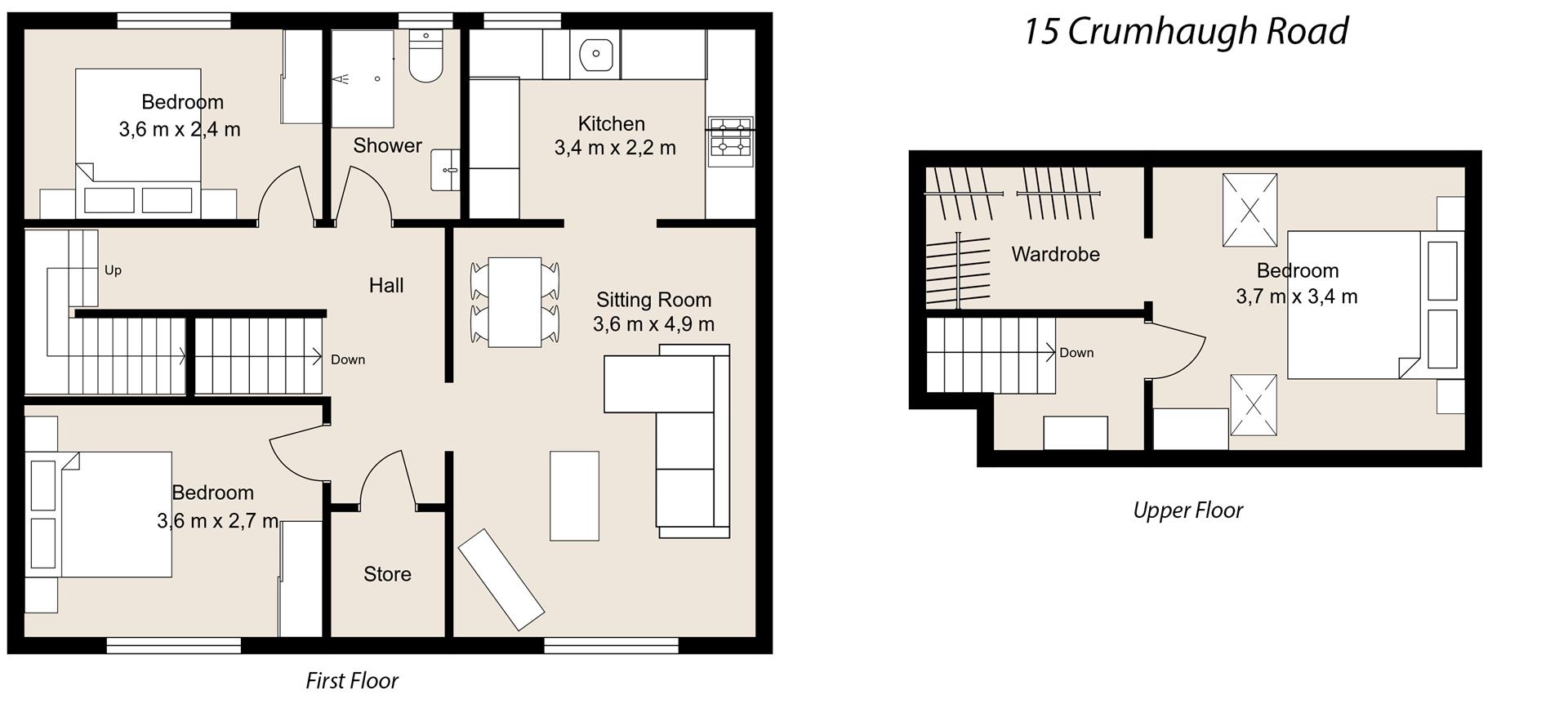 15, Crumhaugh Road, Hawick floorplan