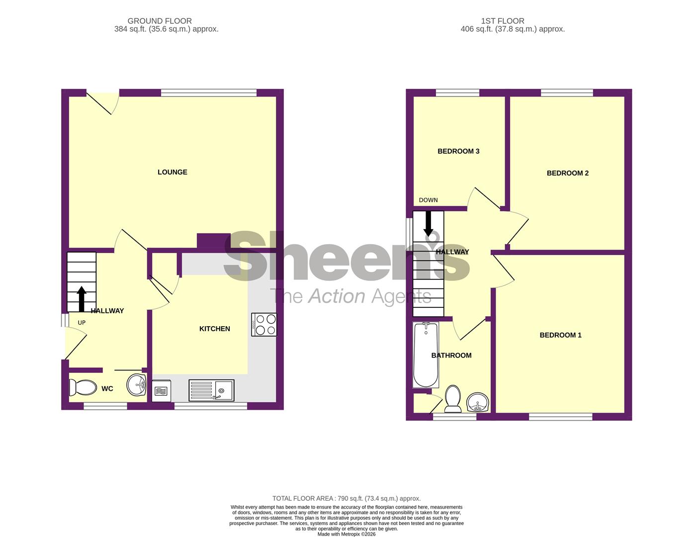 Falcon Way, Great Clacton floorplan
