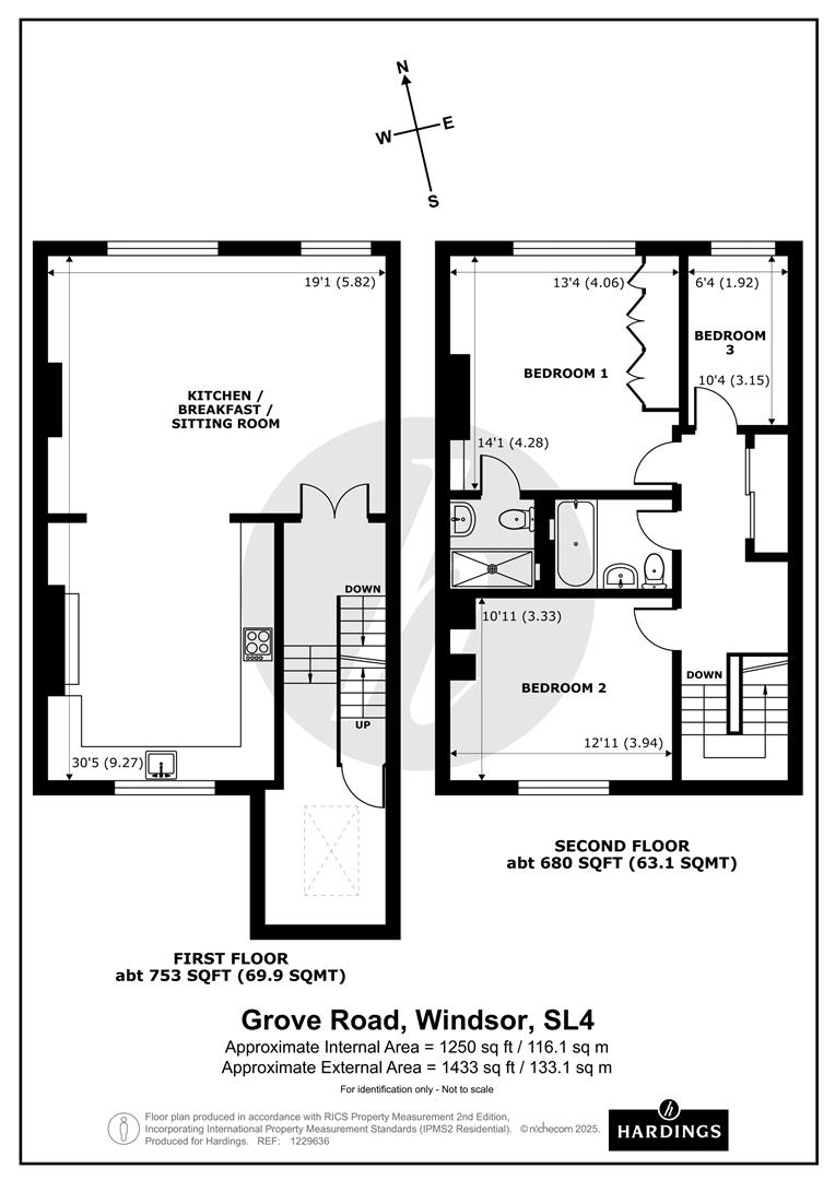 The Penthouse, 47, Grove Road, Windsor floorplan