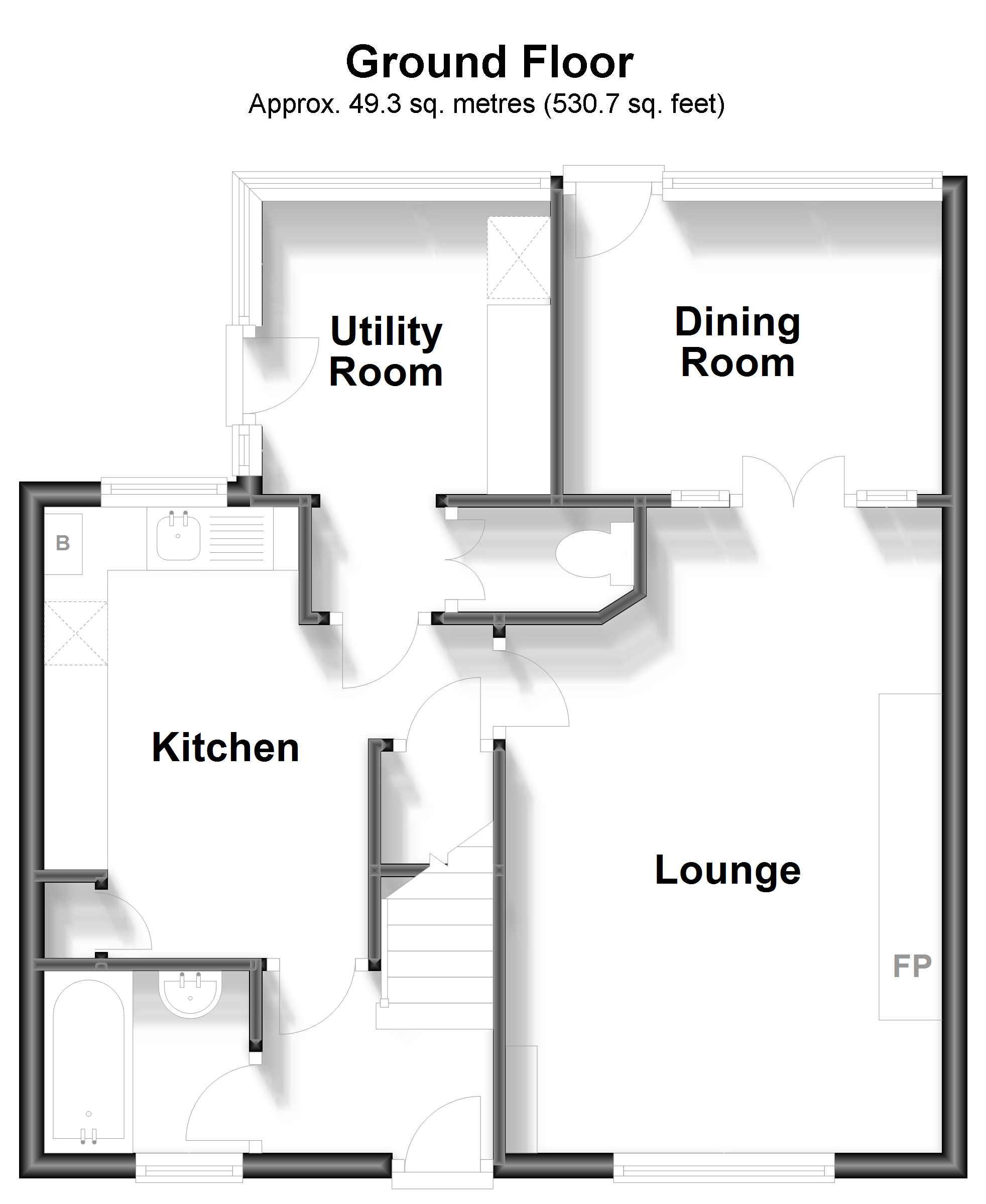 3, Mill Lane, Deal floorplan