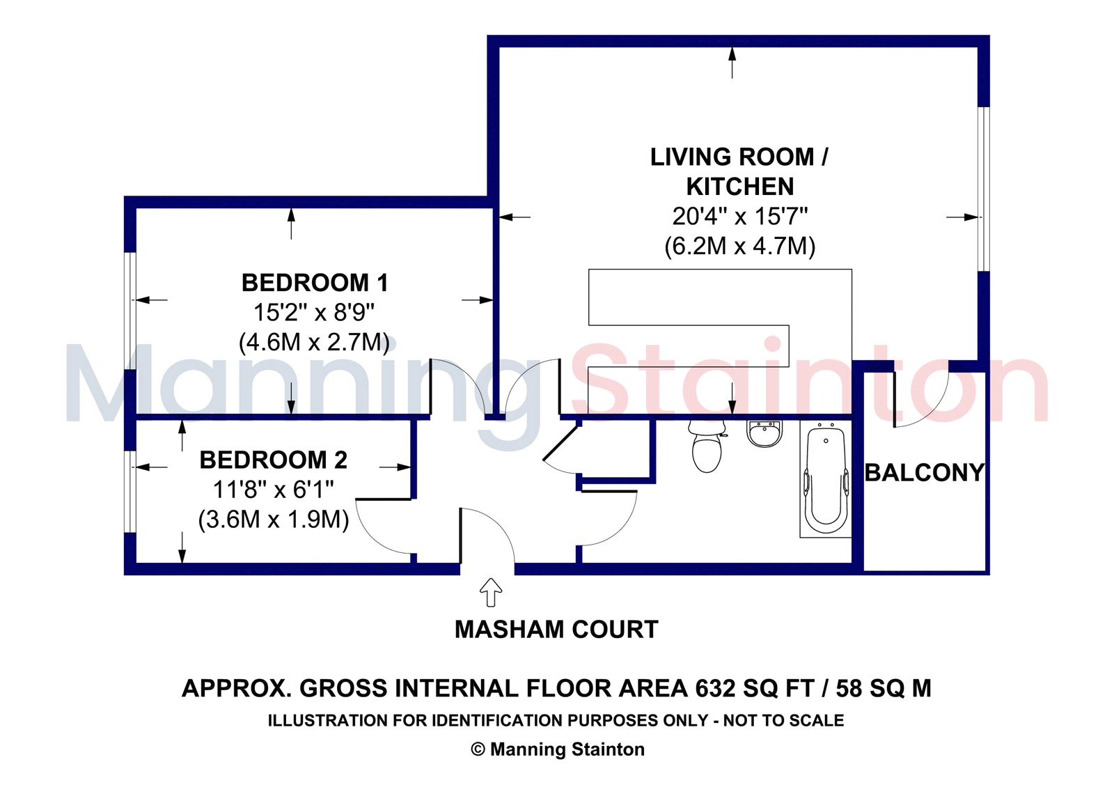 3, Masham Court, Leeds floorplan