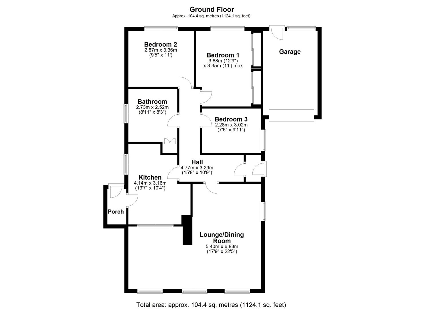 3, Glanford Road, Scunthorpe floorplan
