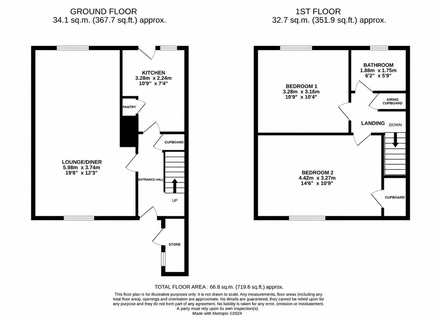 139, Fold Croft, Harlow floorplan