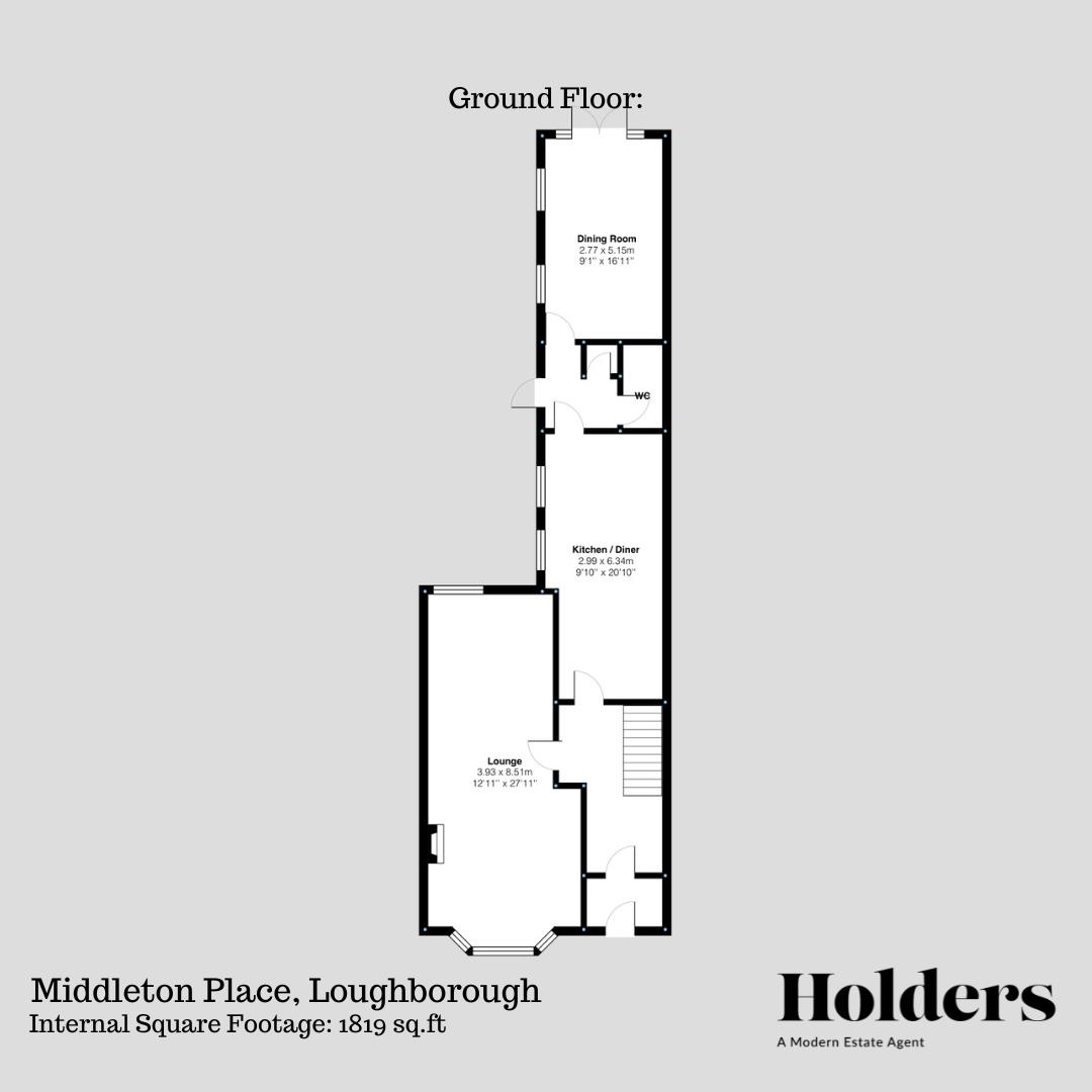 65, Middleton Place, Loughborough floorplan