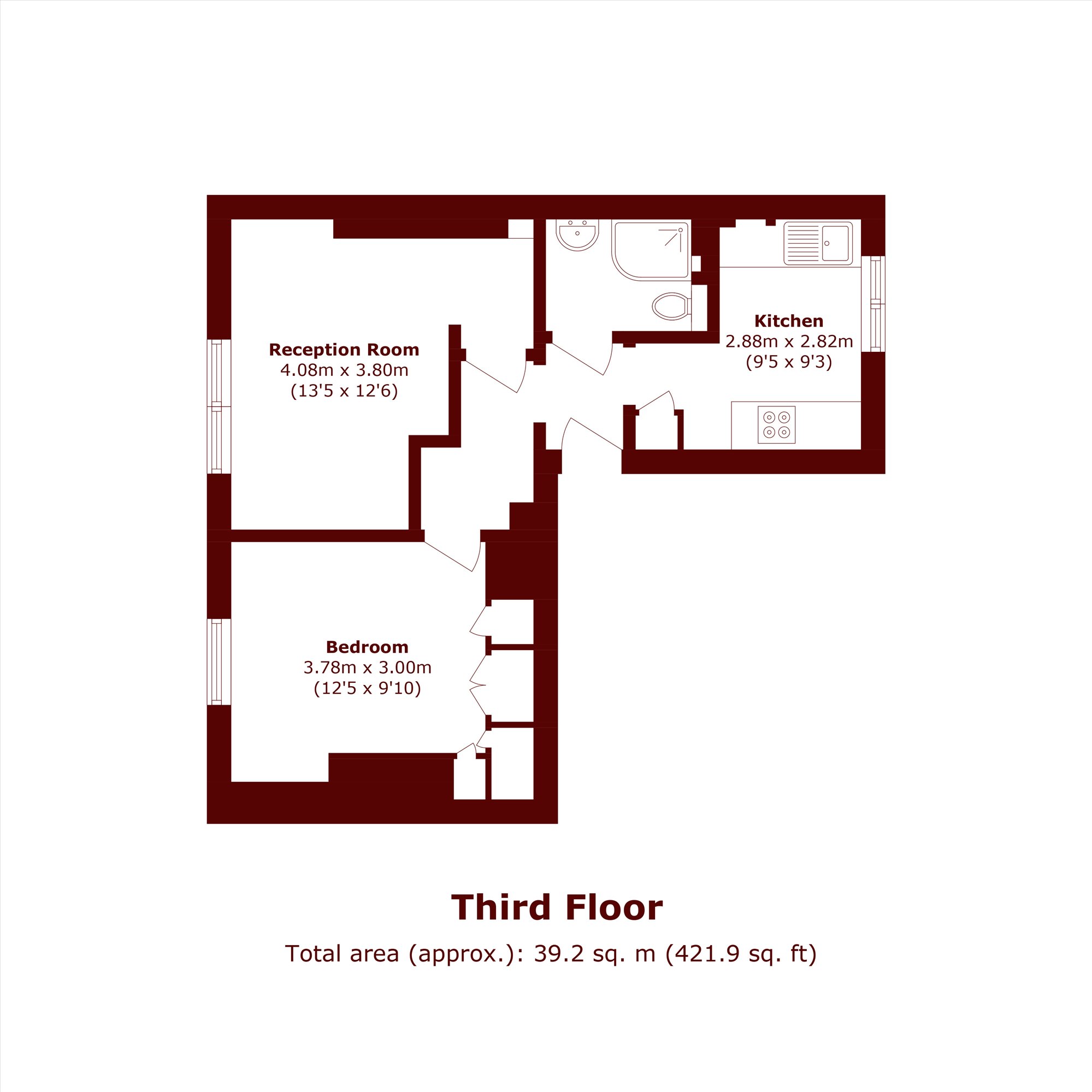 Flat 8, S Block, Peabody Estate, London floorplan