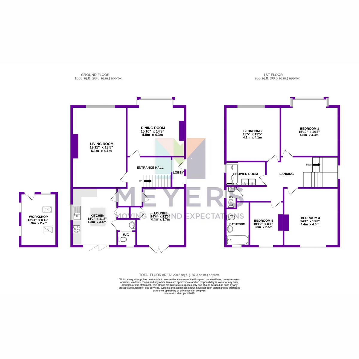 6, Queens Park South Drive, Bournemouth floorplan