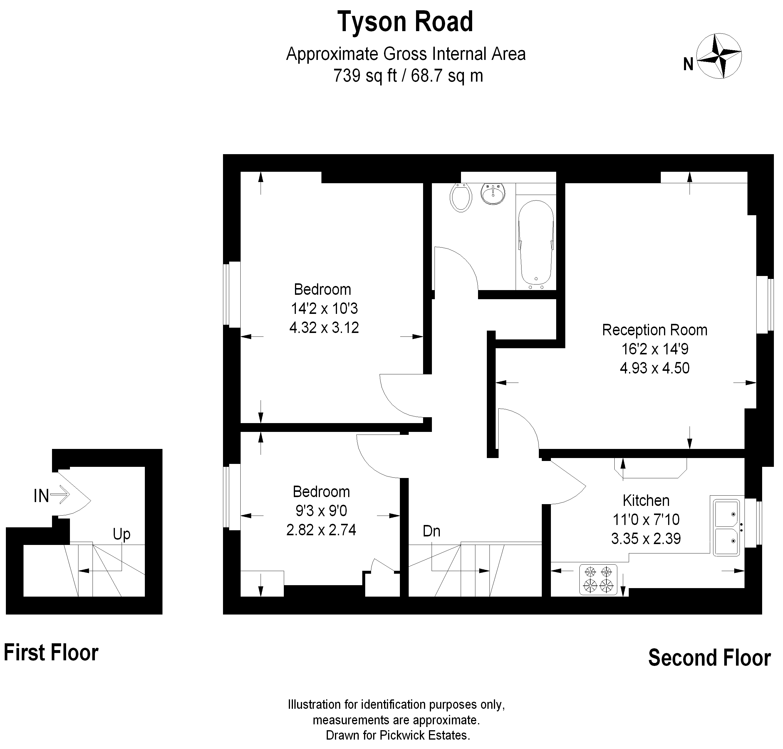 2 Bedrooms Flat for sale in Tyson Road, London SE23