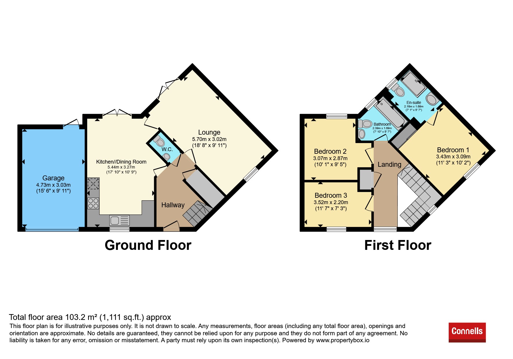 45, Cooper Crescent, Leicester floorplan