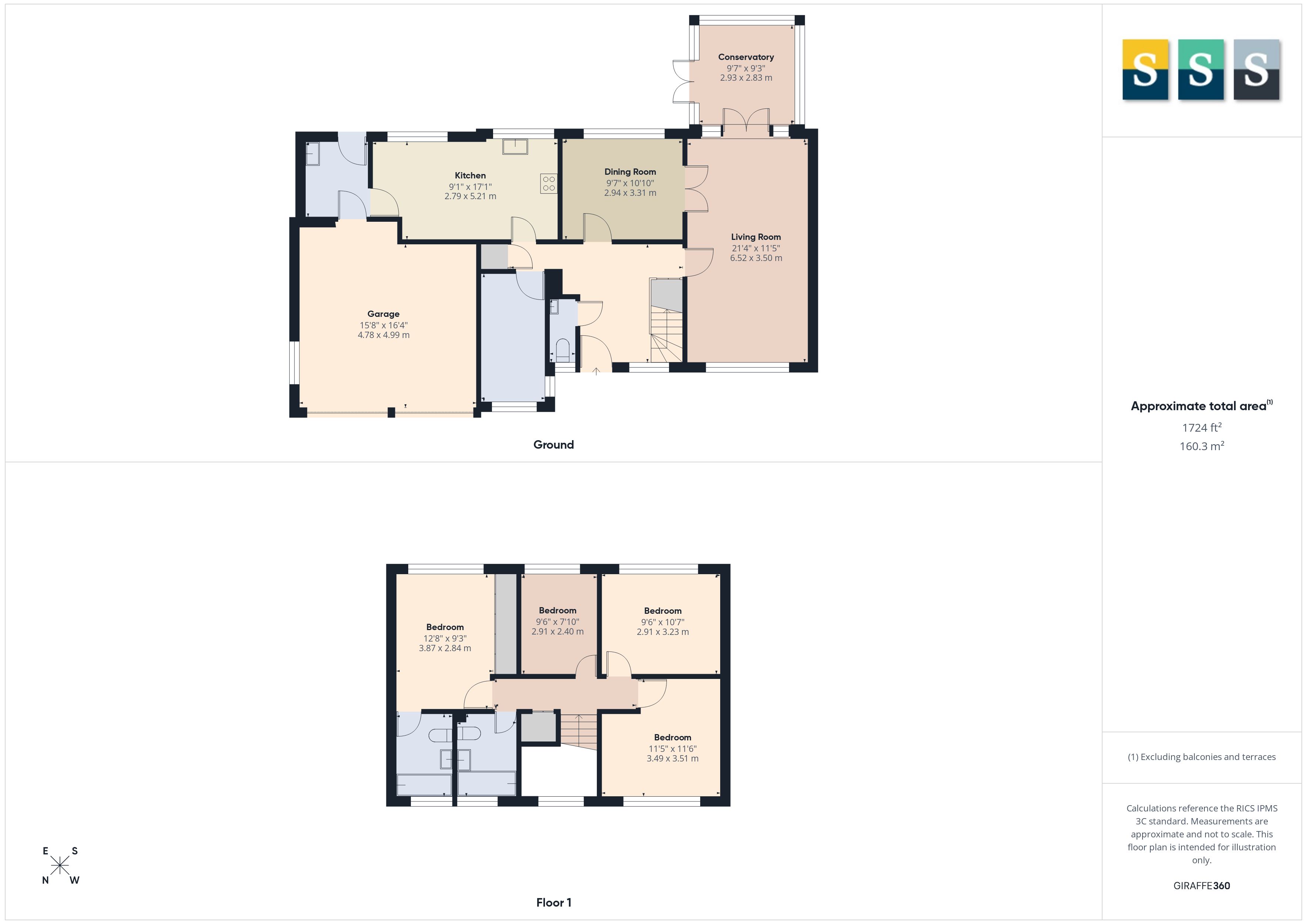 2, Weston Grove, Surrey floorplan