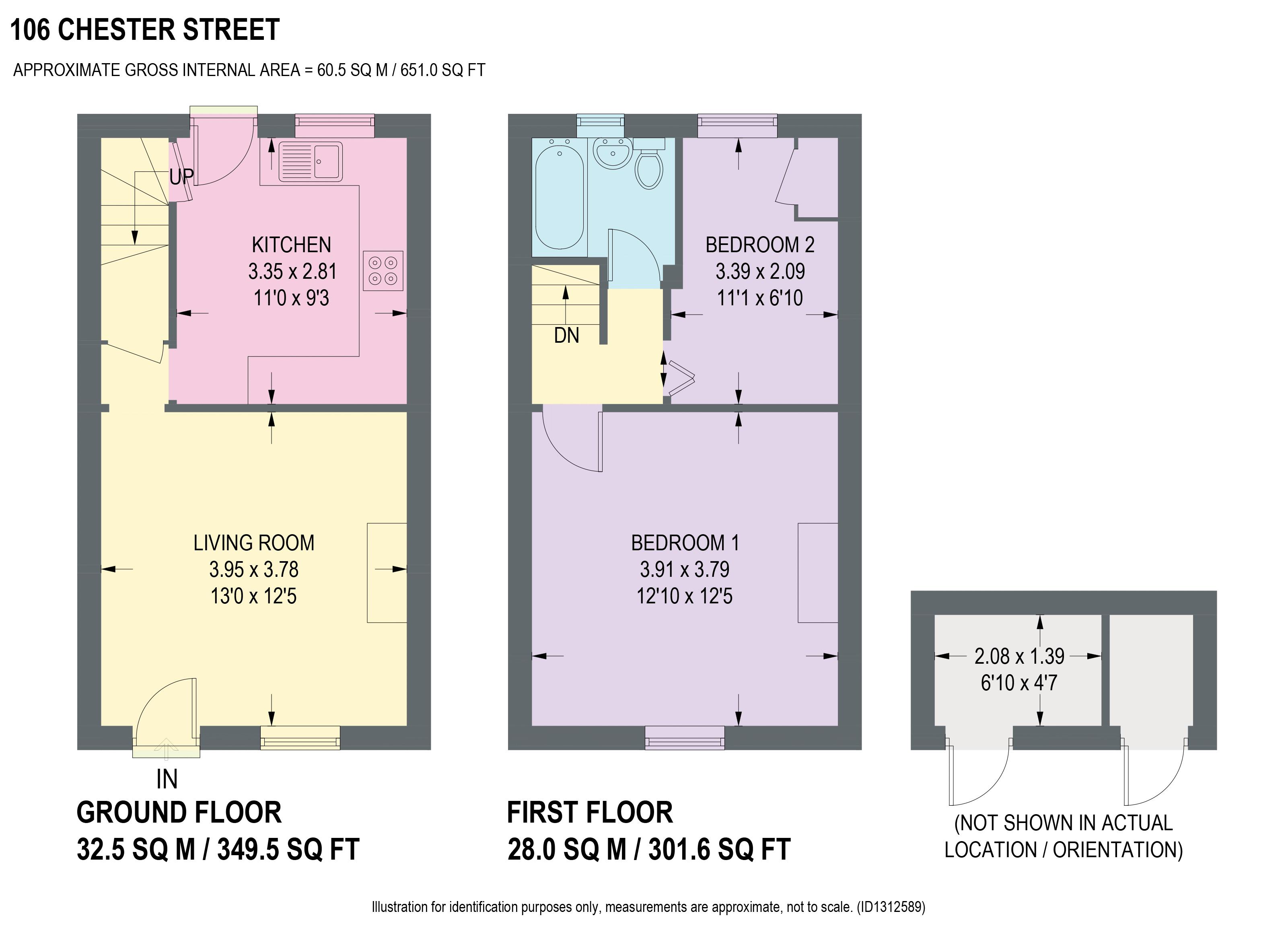 106, Chester Street, Chesterfield floorplan