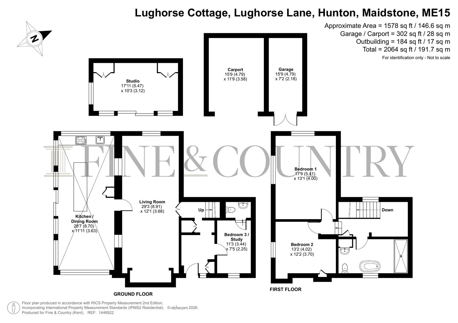 Lughorse Cottage, Lughorse Lane, Hunton floorplan