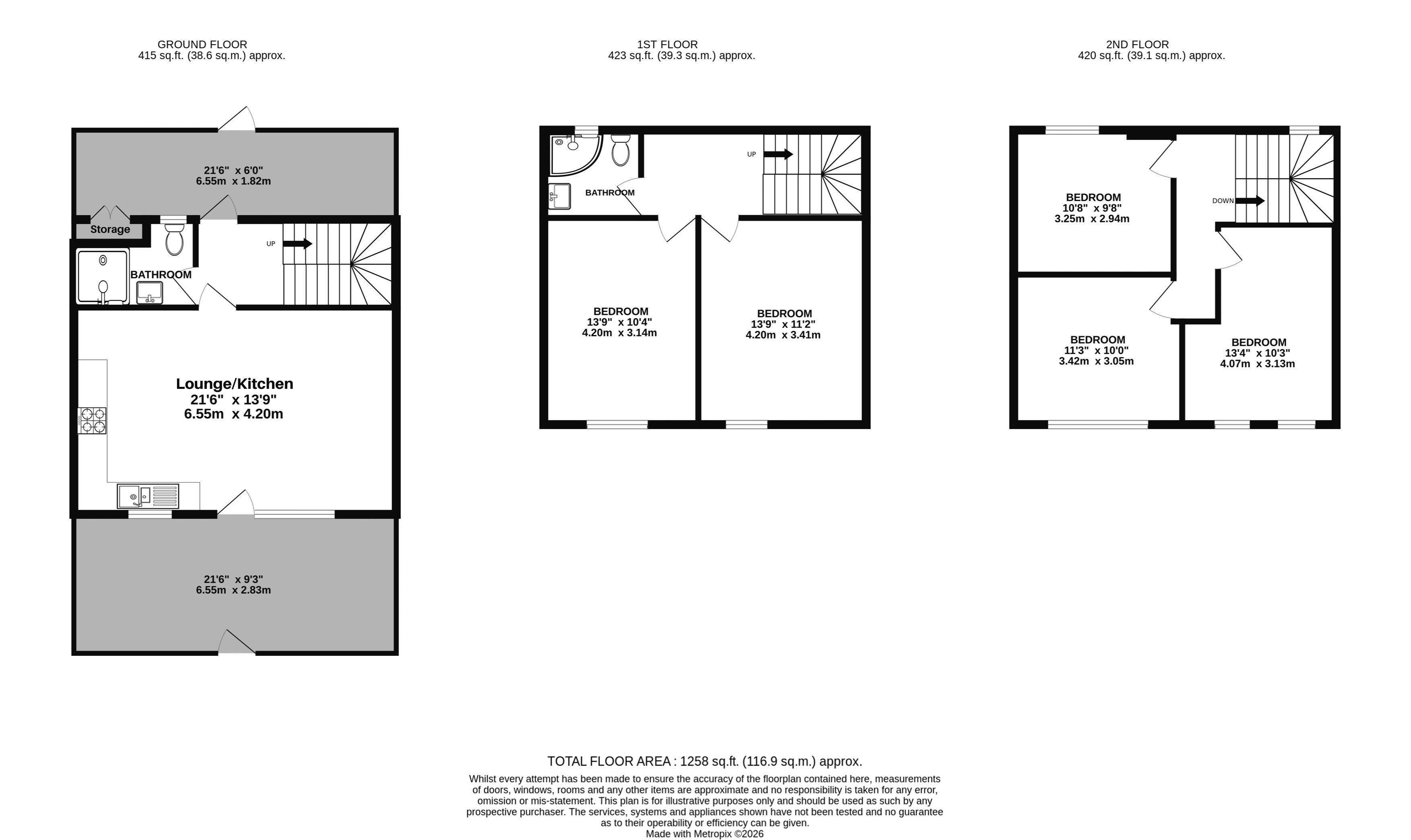 17, Lilian Close, London floorplan