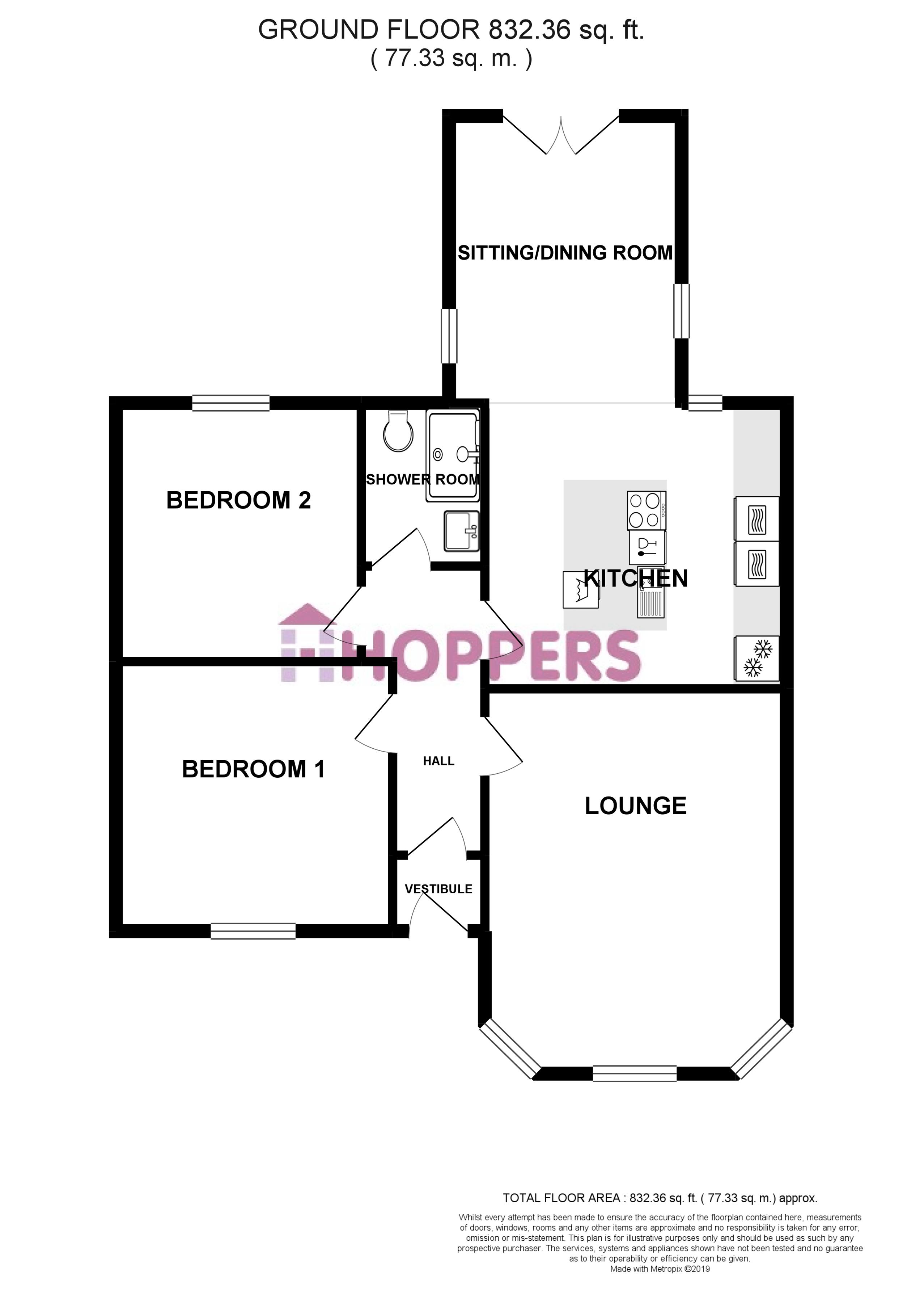 2 Bedrooms Semi-detached bungalow for sale in Berelands Road, Prestwick KA9