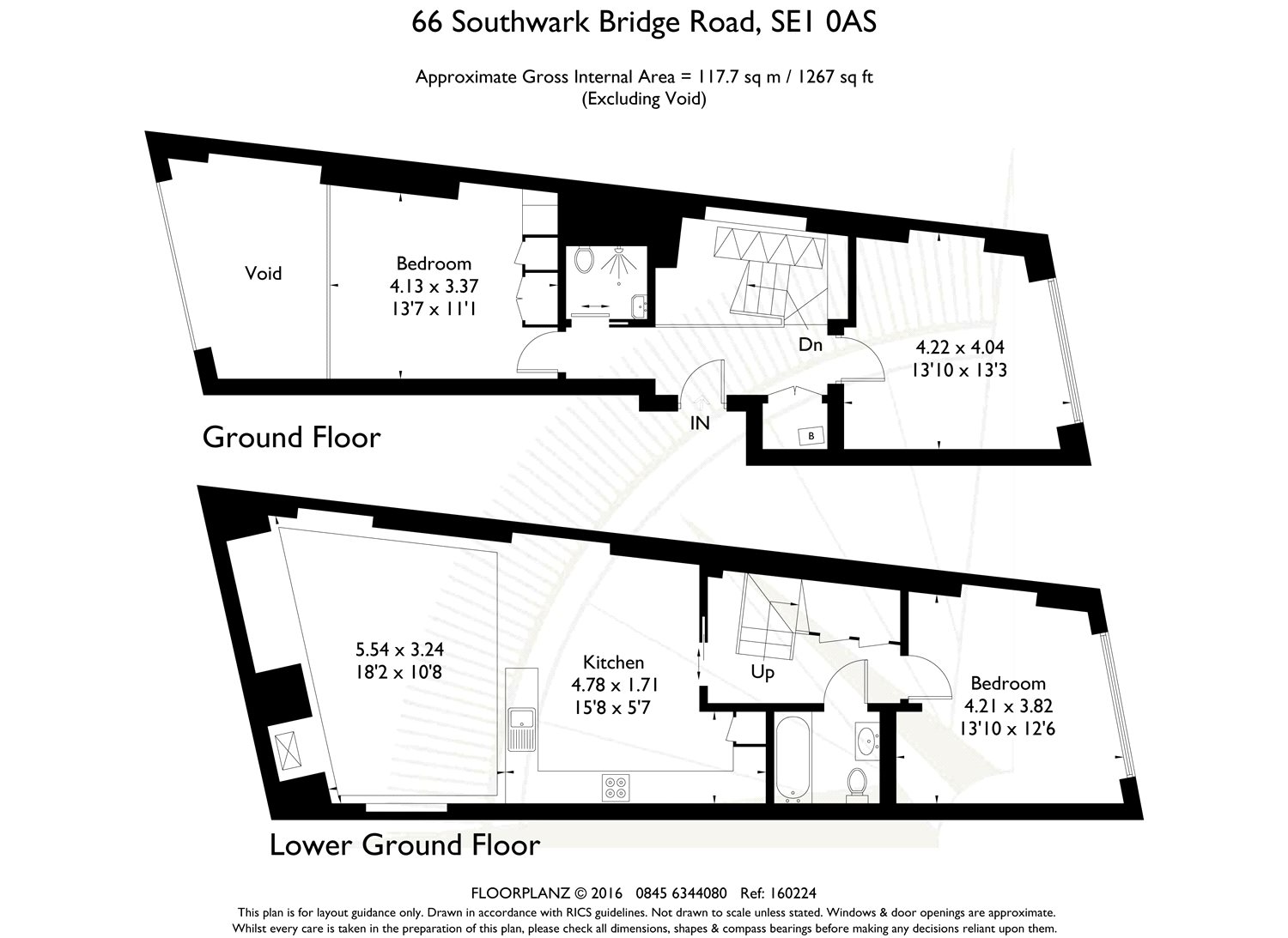 3 Bedrooms Flat to rent in Southwark Bridge Road, London SE1