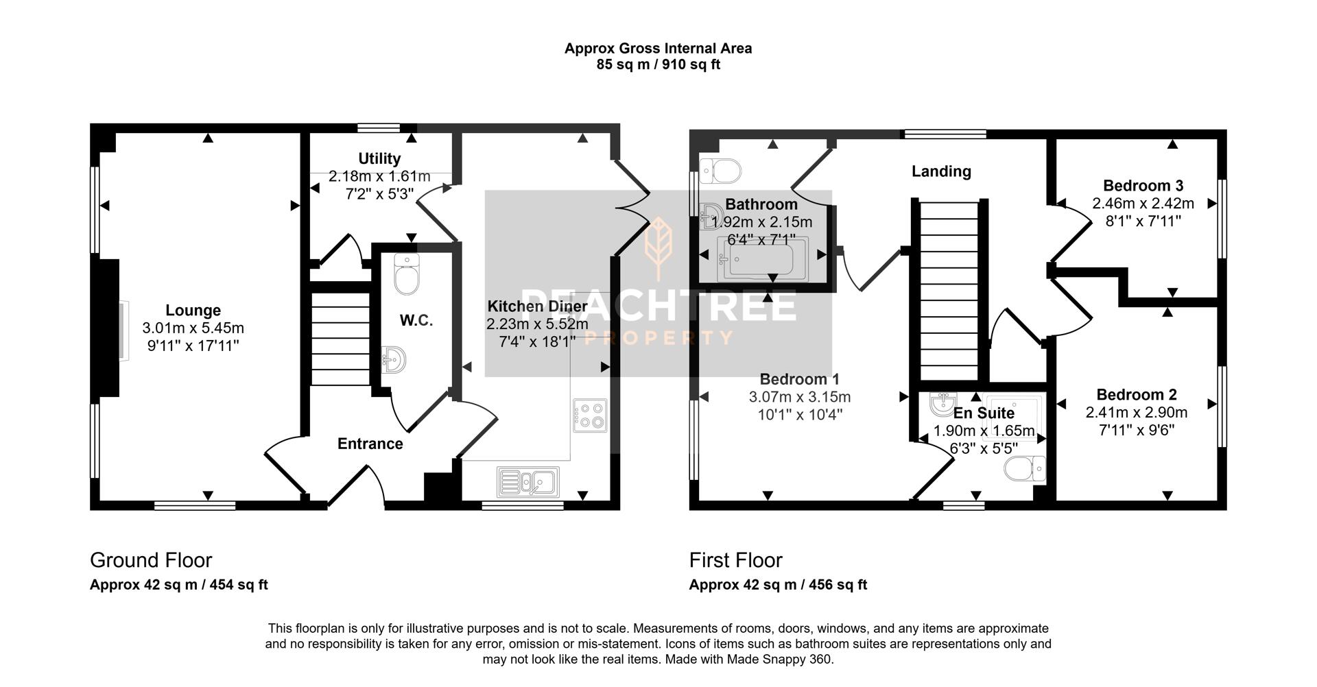 5, University Grove, Paisley floorplan