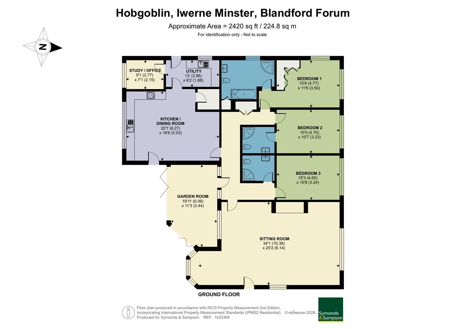 Crossways, Hobgoblin, Blandford Forum floorplan