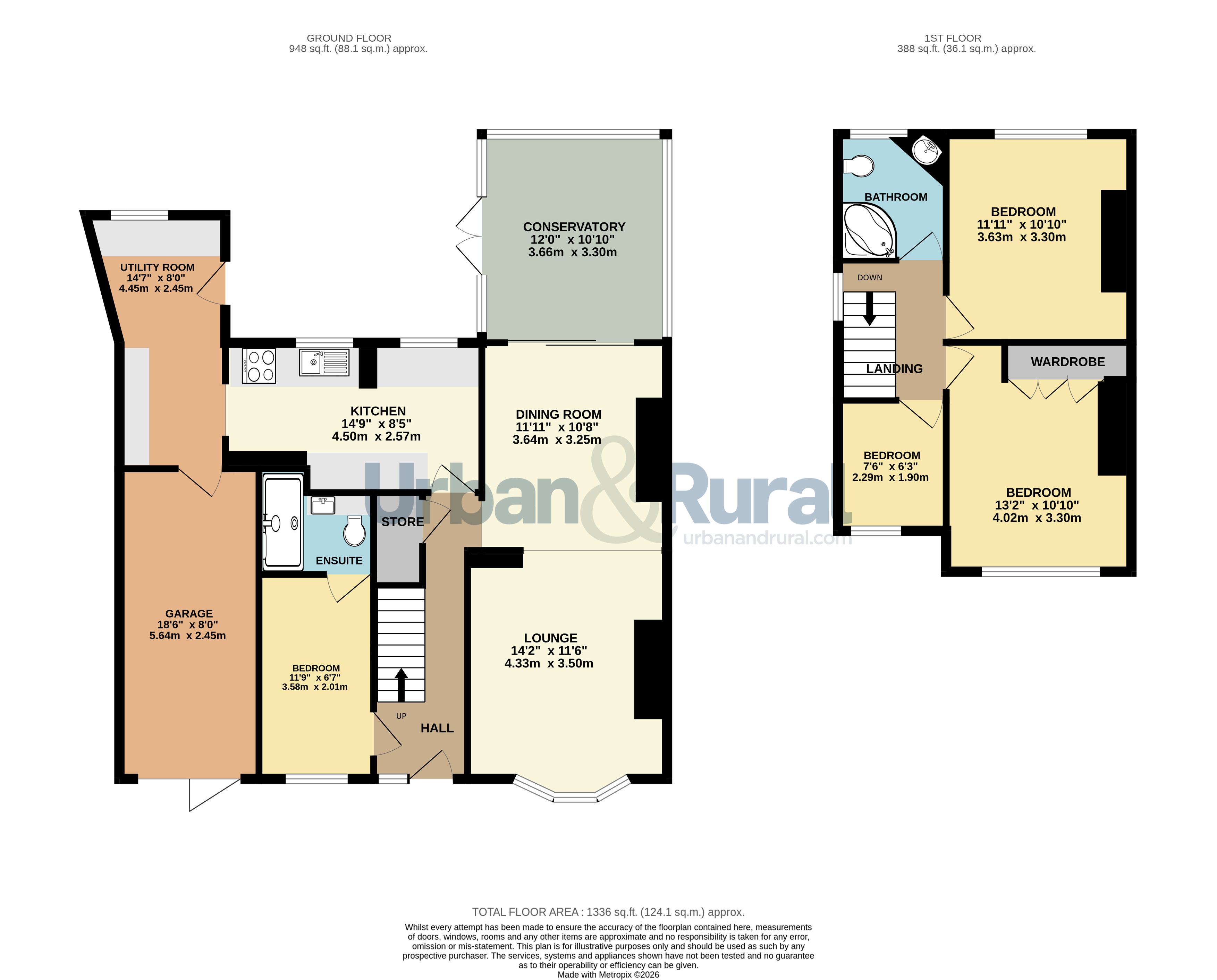 64, Ridge Road, Bedford floorplan