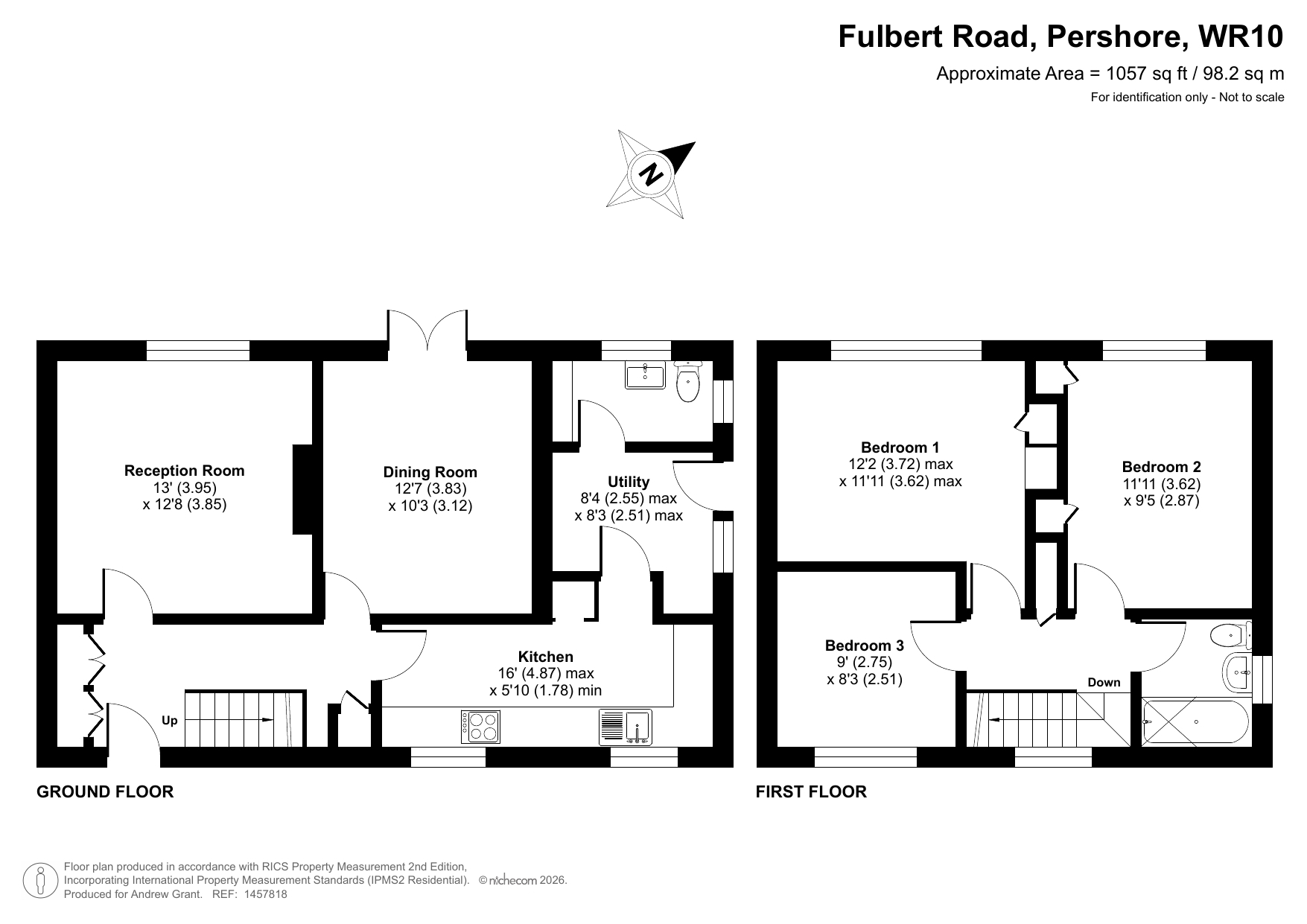 26, Fulbert Road, Pershore floorplan