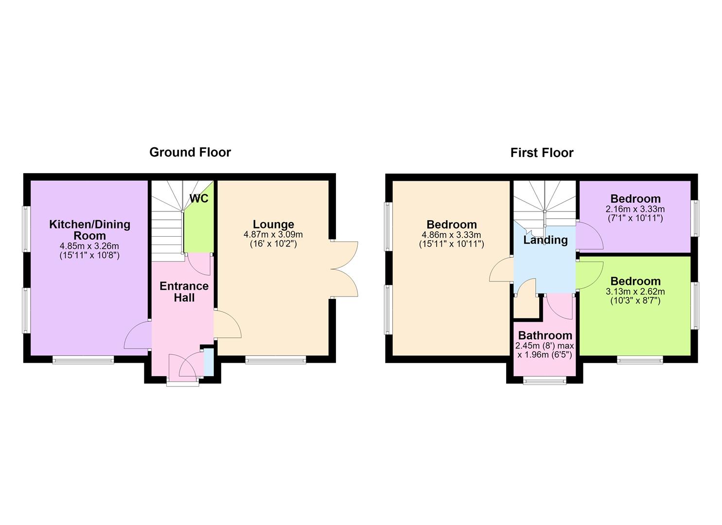 5, Garden Crescent, Barlestone floorplan