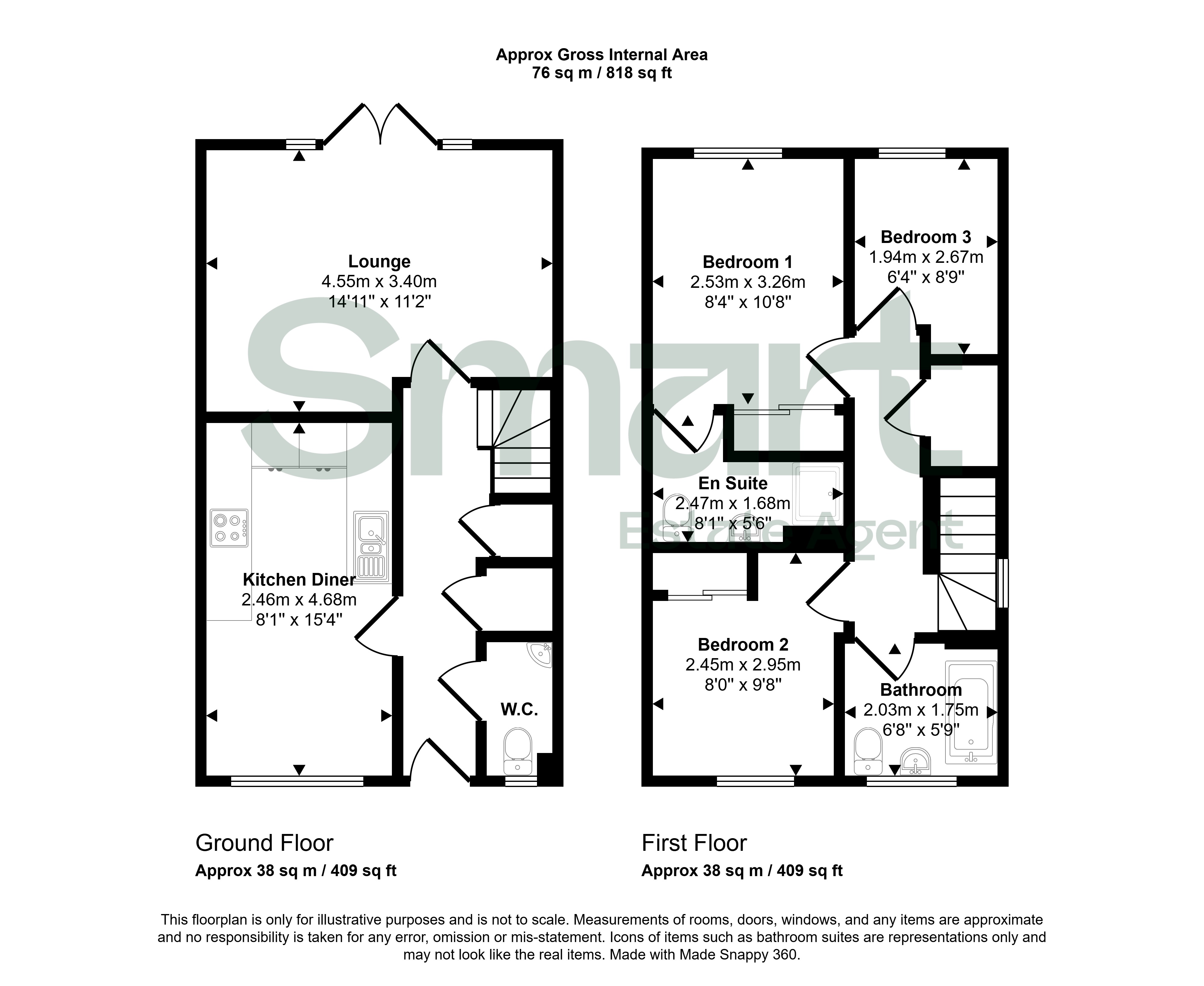 4, Pollards Close, Exeter floorplan