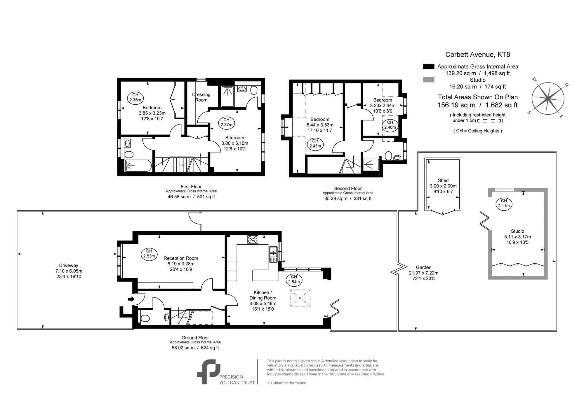 9 Corbett Avenue, East Molesey floorplan