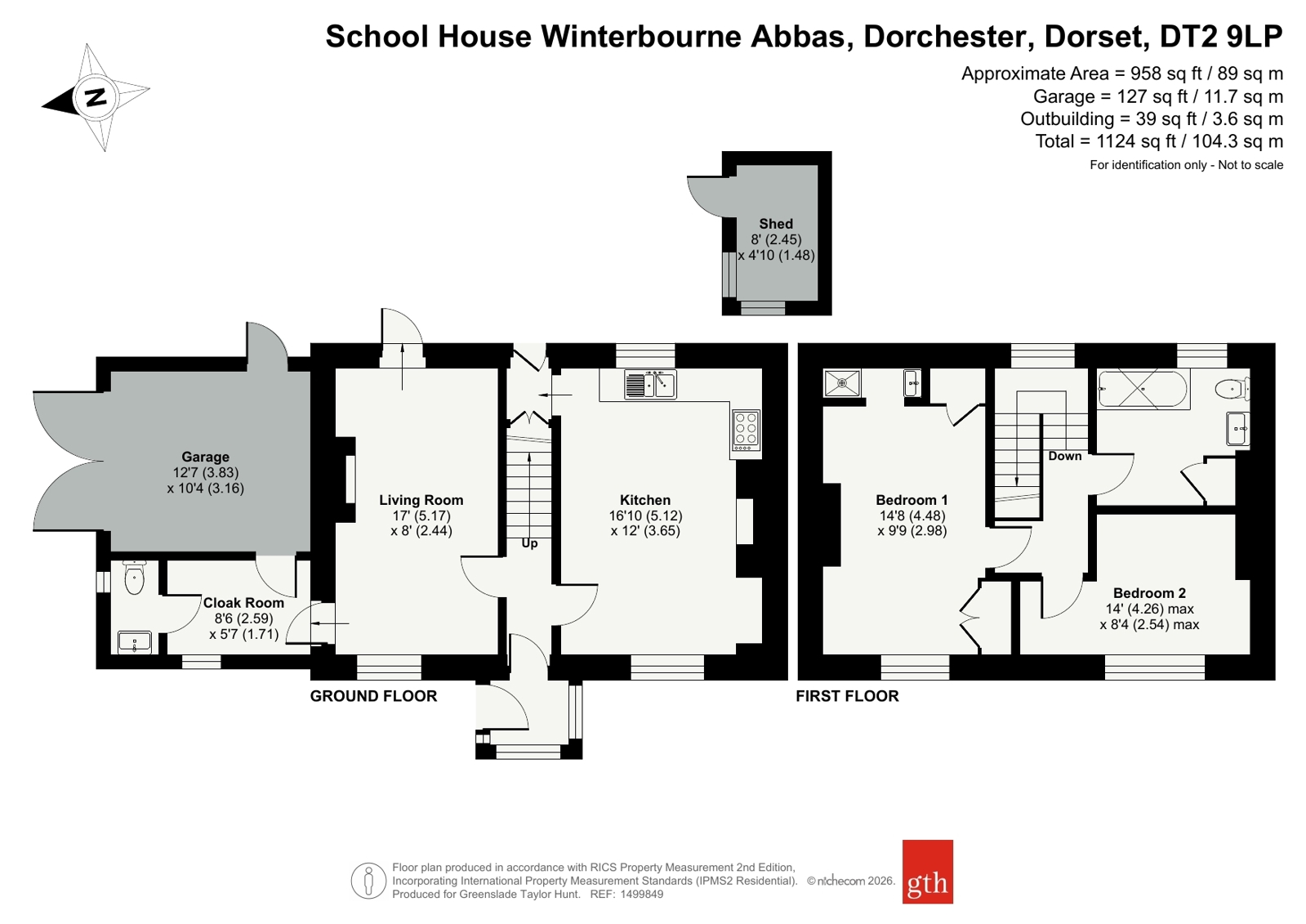 School House,, Winterbourne Abbas, Dorset floorplan