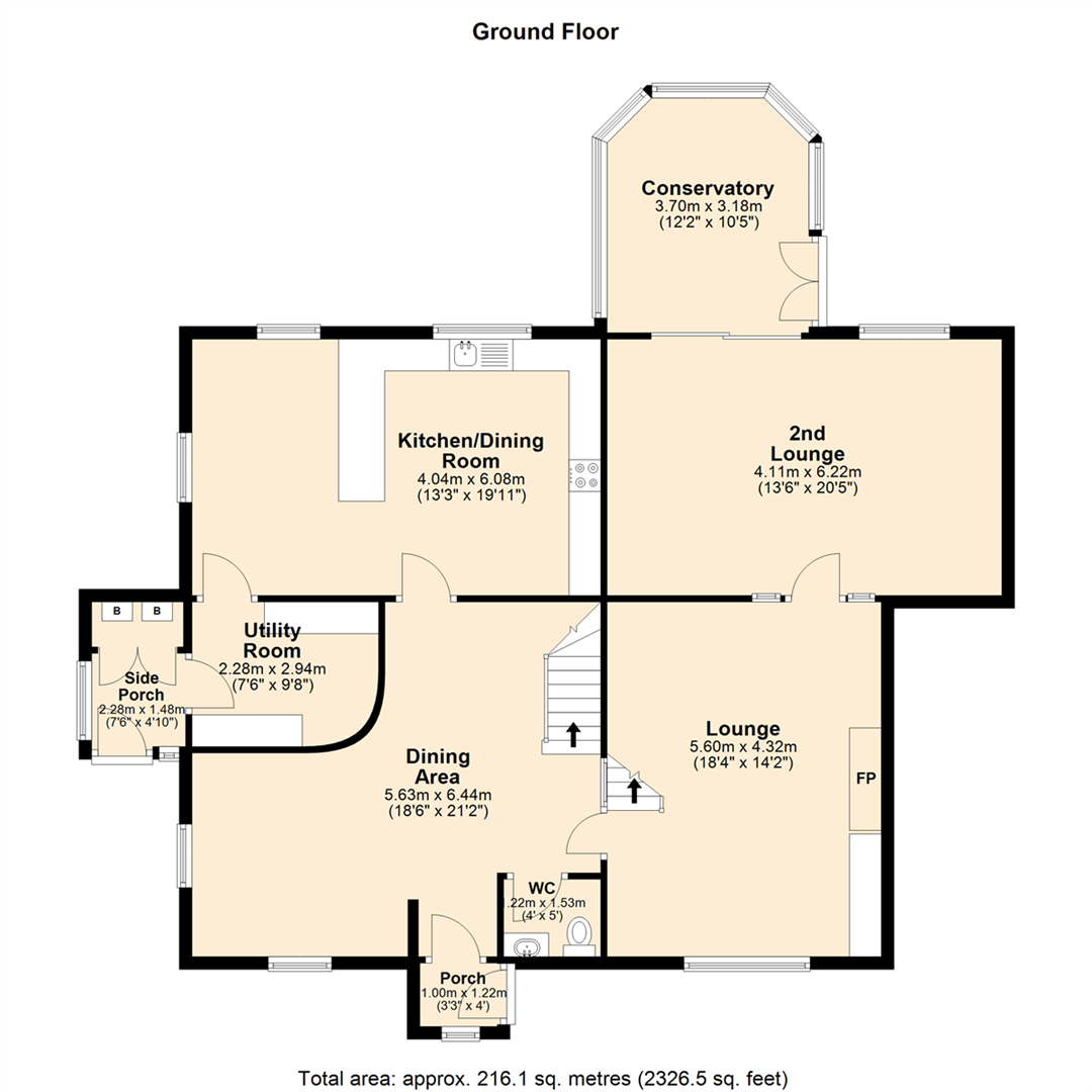 Roughlee Farm, Lench Fold Clough, Rossendale floorplan