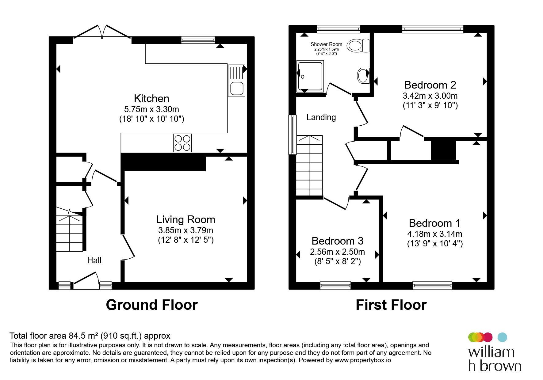 28, Kendal Close, Worksop floorplan