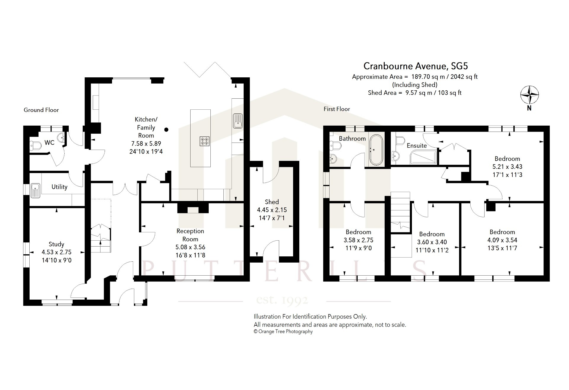27 Cranborne Avenue, Hitchin, Hertfordshire floorplan