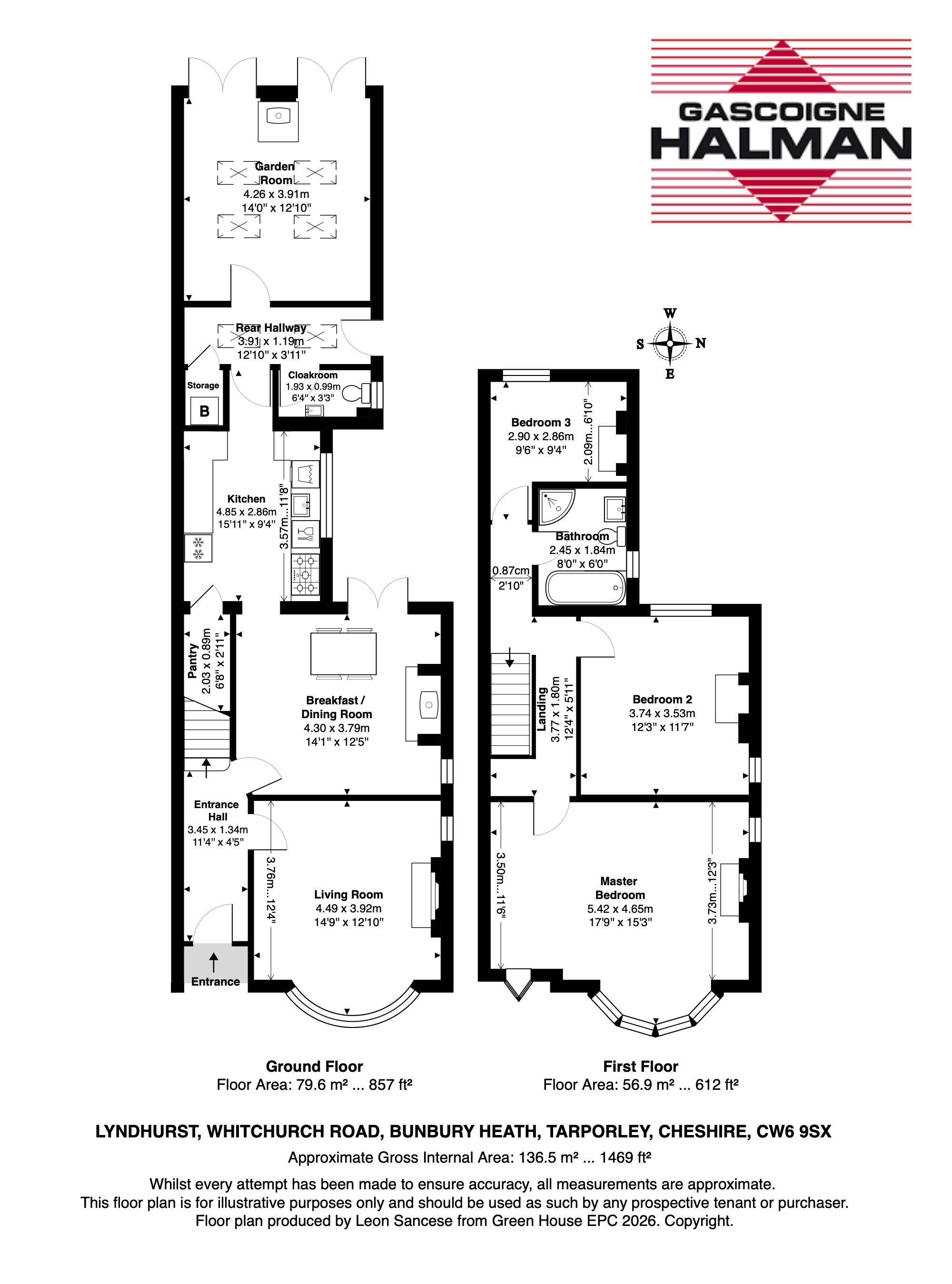 Lyndhurst Whitchurch Road, Tarporley floorplan