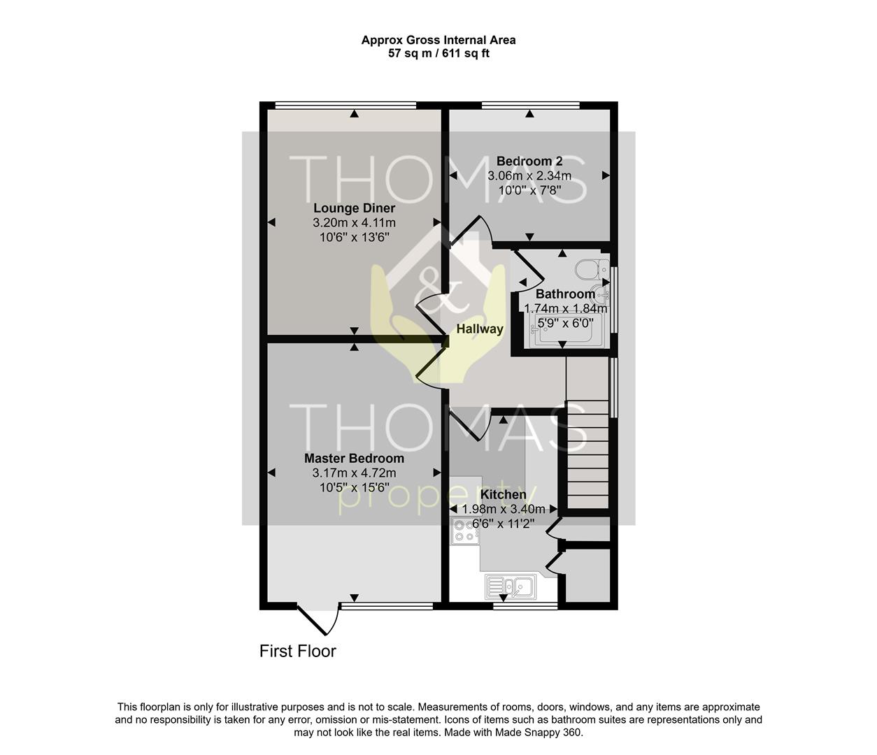 95a, Elmbridge Road, Gloucester floorplan