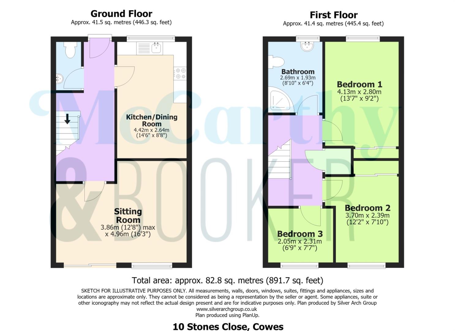 10, Stones Close, Cowes floorplan