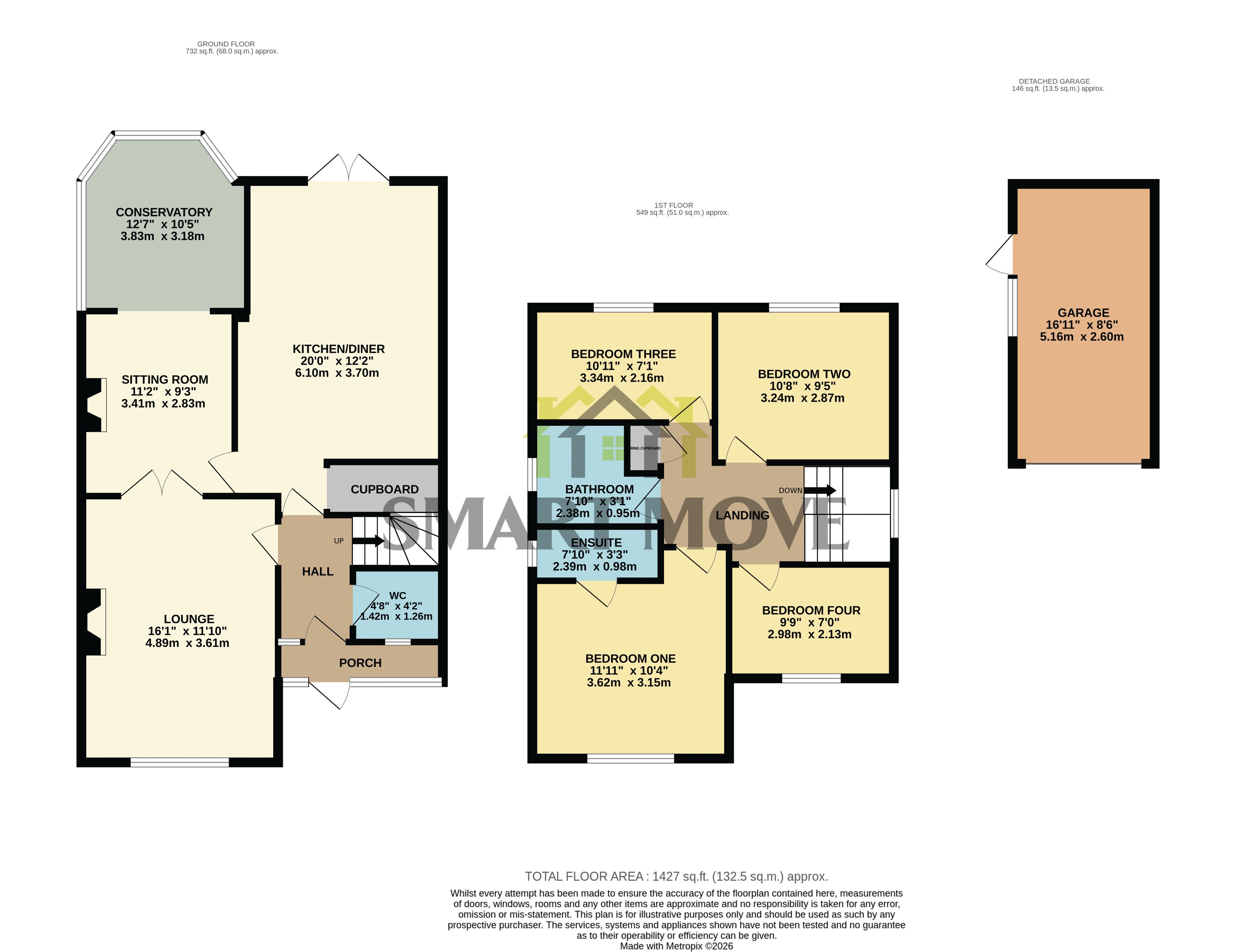 Pardoe Close, Preston floorplan
