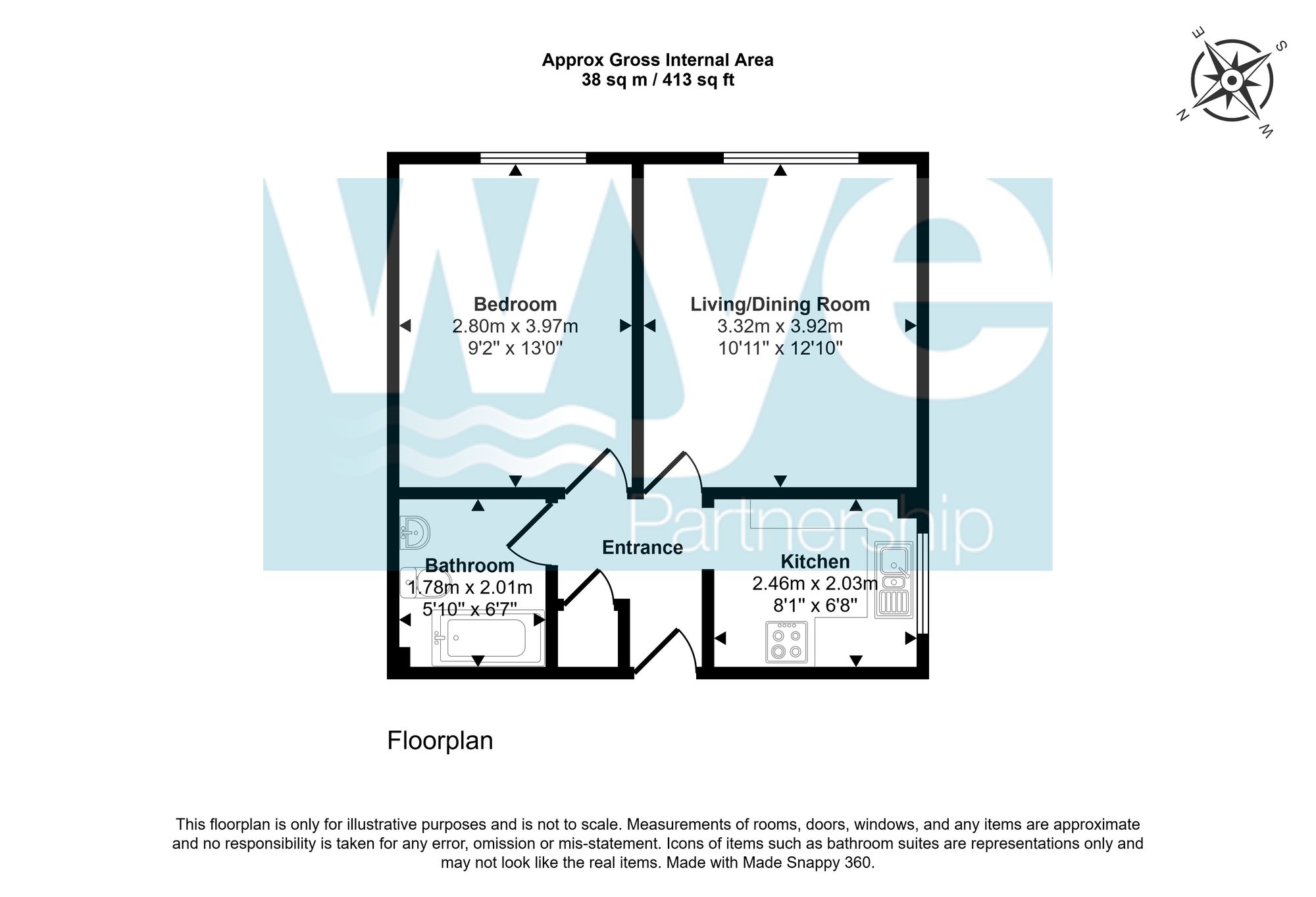 Flat 2, Tudor Court King Street, High Wycombe floorplan