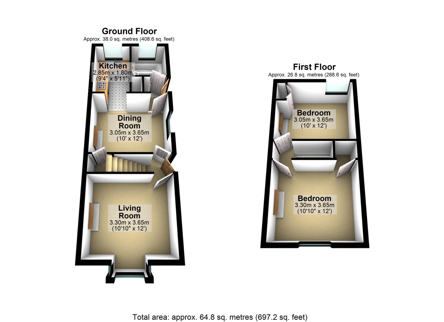 2, Pond Road, Egham floorplan