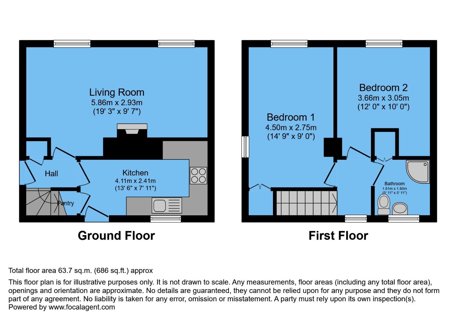 74, Coronation Road, Chesterfield floorplan